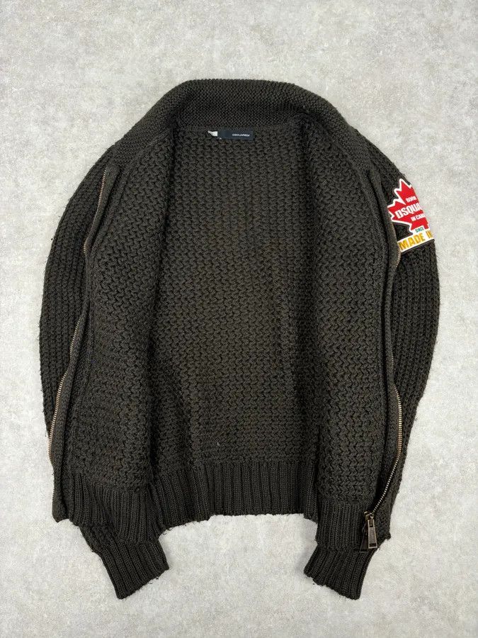 Dsquared2 2000s Dsquared2 Brown Premium Zip-up Cardigan Sweater Size US M / EU 48-50 / 2 - 7 Thumbnail