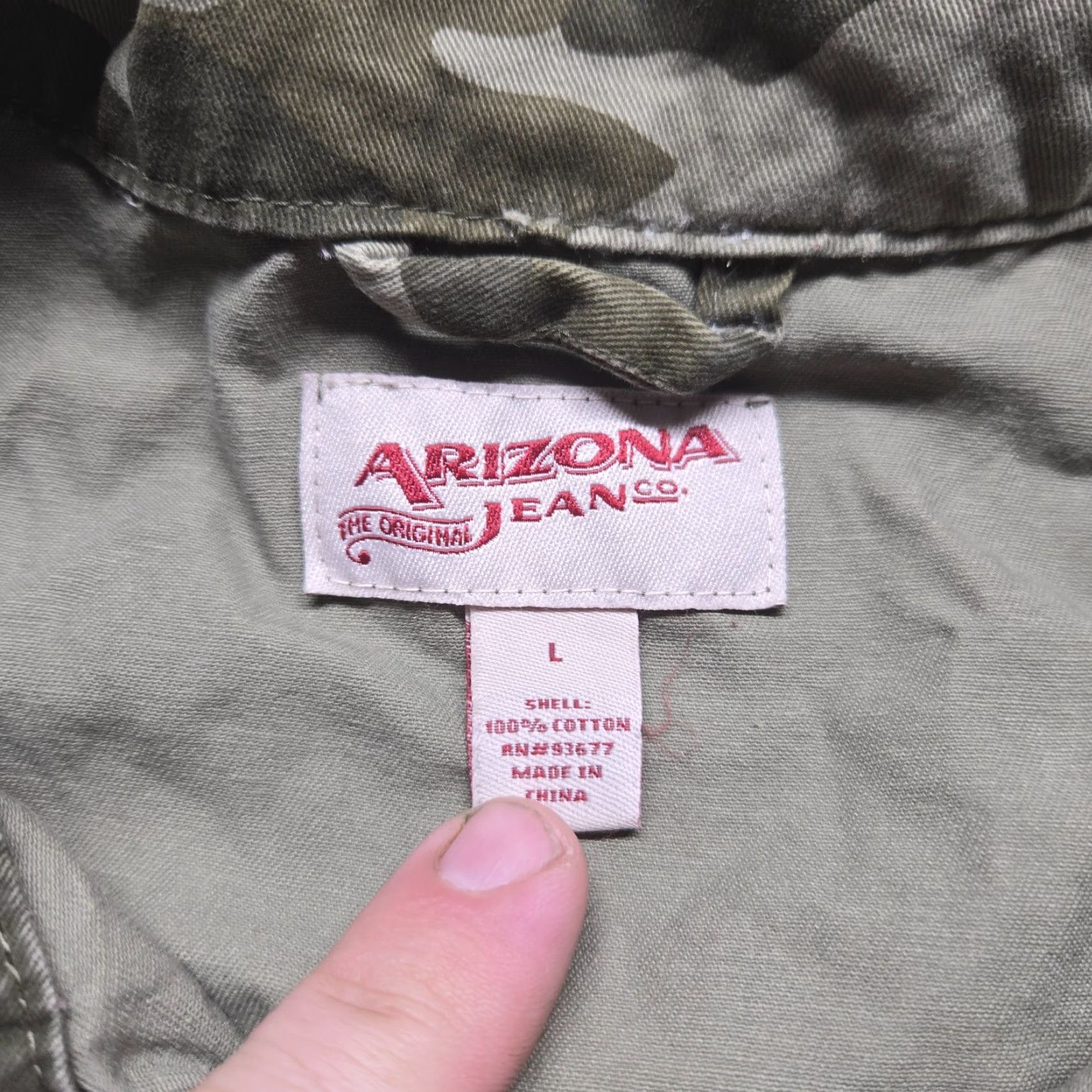 Vintage Arizona Jeans Co Camouflage Jacket Women L Adult Regular Size 36" / US 14 / IT 50 - 3 Thumbnail