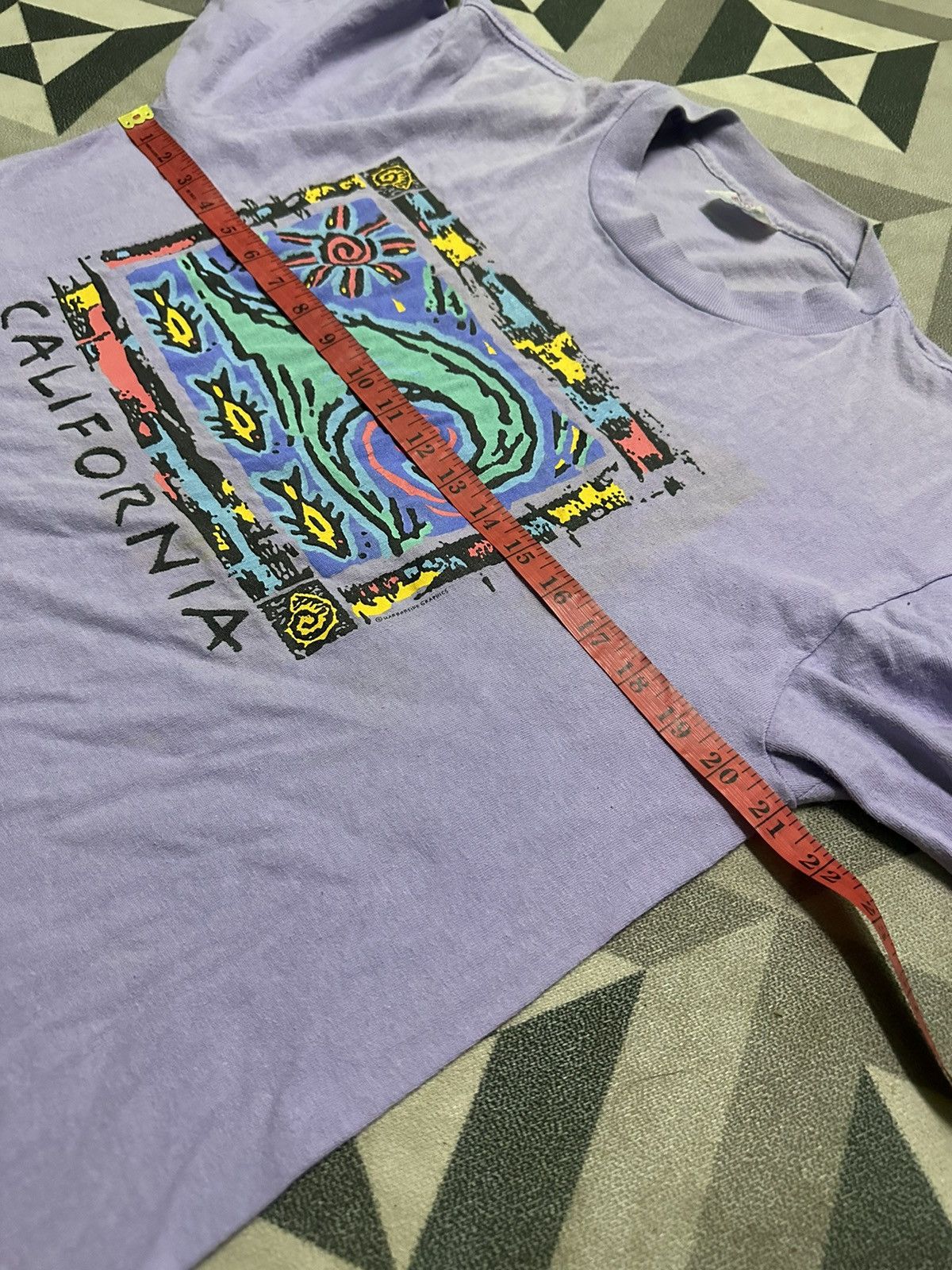 Vintage Vintage 80s California surf printed tee Size US L / EU 52-54 / 3 - 7 Thumbnail