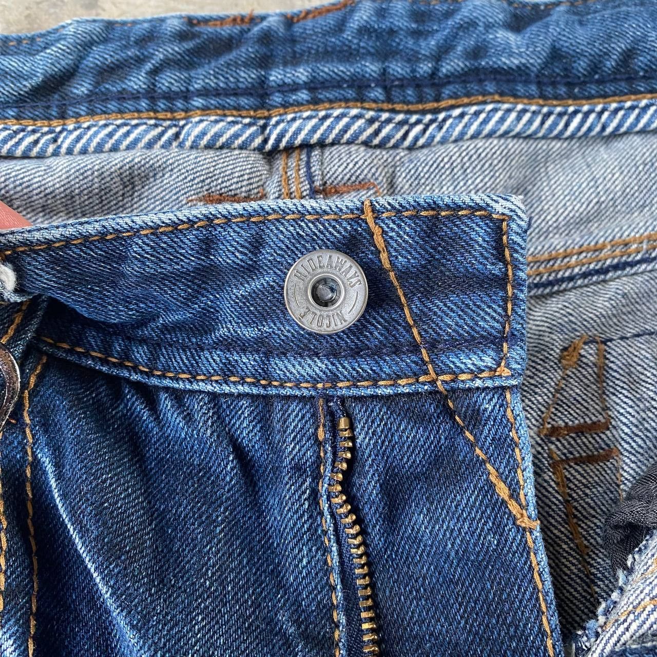 HIDEAWAYS Japan Hideaways Nicole Distressed "Engineered"Panelled Denim Size US 30 / EU 46 - 8 Thumbnail