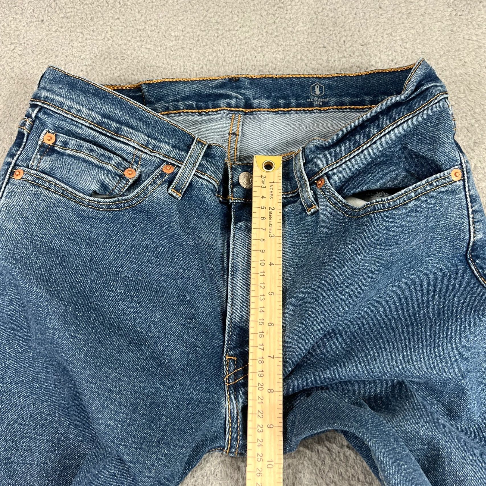 Levi's VINTAGE Levi's 511 Slim Fit Jeans Men 32x32 Blue Denim Stretch Medium Wash Casual Size US 32 / EU 48 - 3 Thumbnail