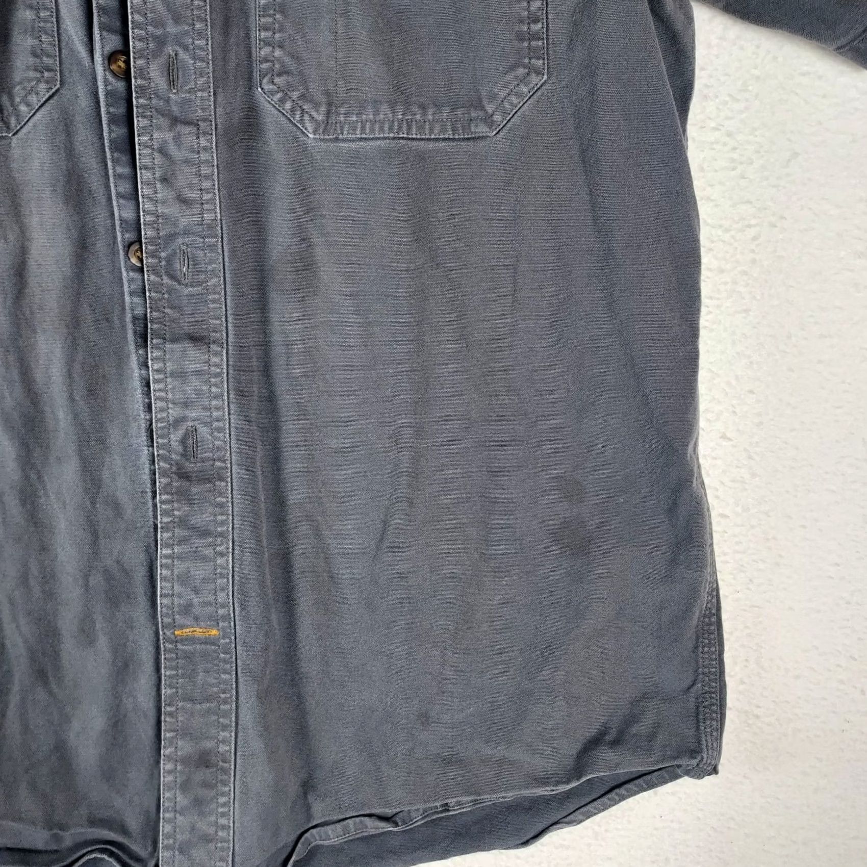 Carhartt Carhartt Mens Short Sleeve Button-Up Relaxed Fit Work Shirt Grey M Size US M / EU 48-50 / 2 - 3 Thumbnail