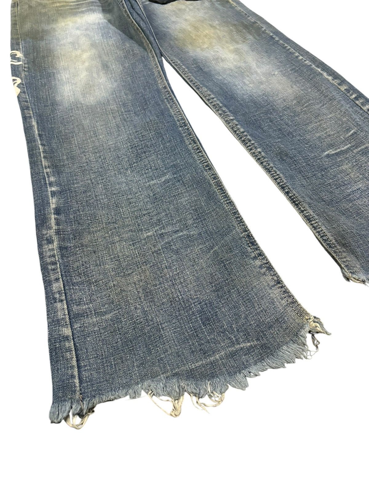 Seditionaries Vintage Japanese Brand Rusty Mud Wash Skull Punk Style Jeans Size US 30 / EU 46 - 10 Thumbnail