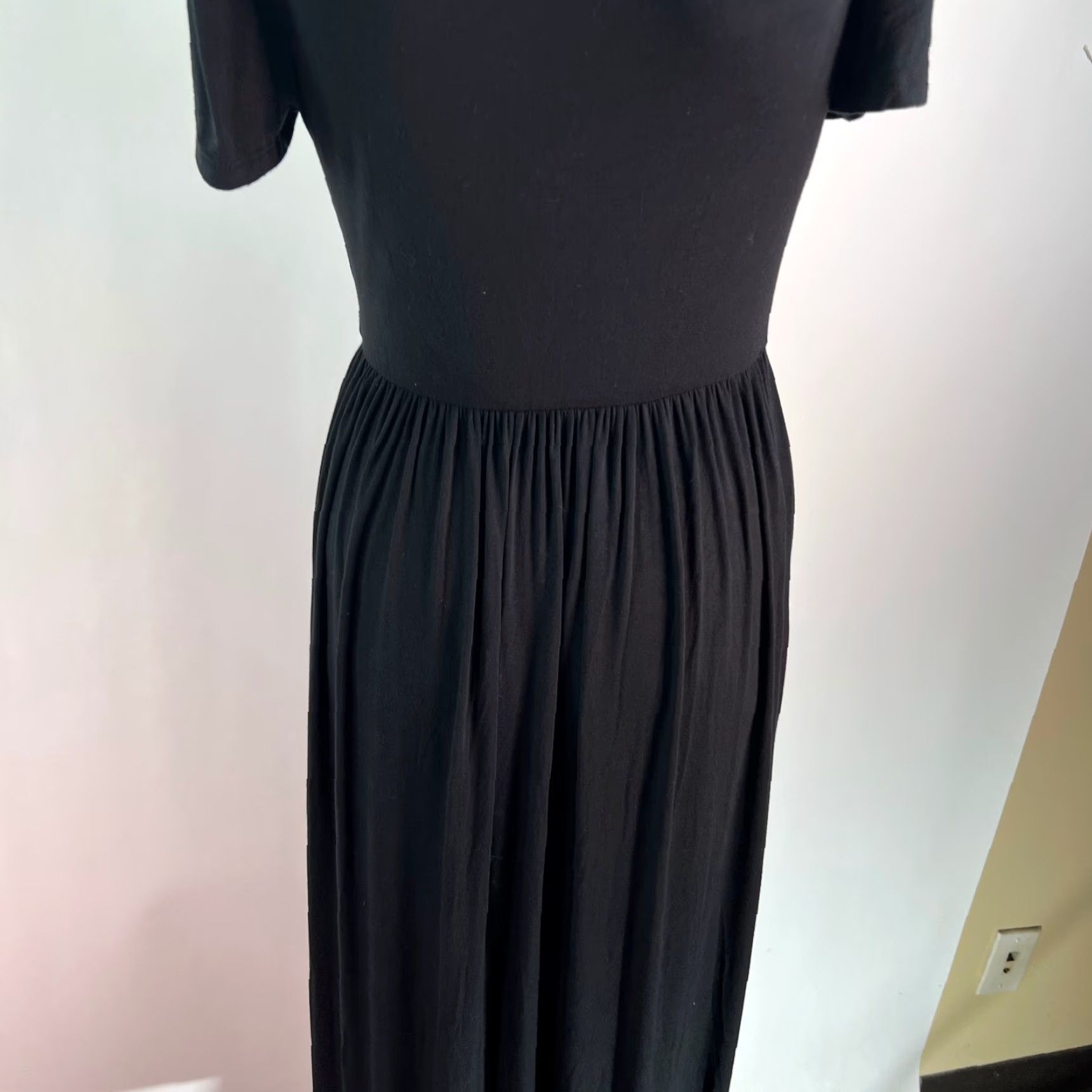 Essentials Amazon Essentials Women's Short Sleeves Black Maxi Dress XS Size 26" / US 2 / IT 38 - 5 Thumbnail