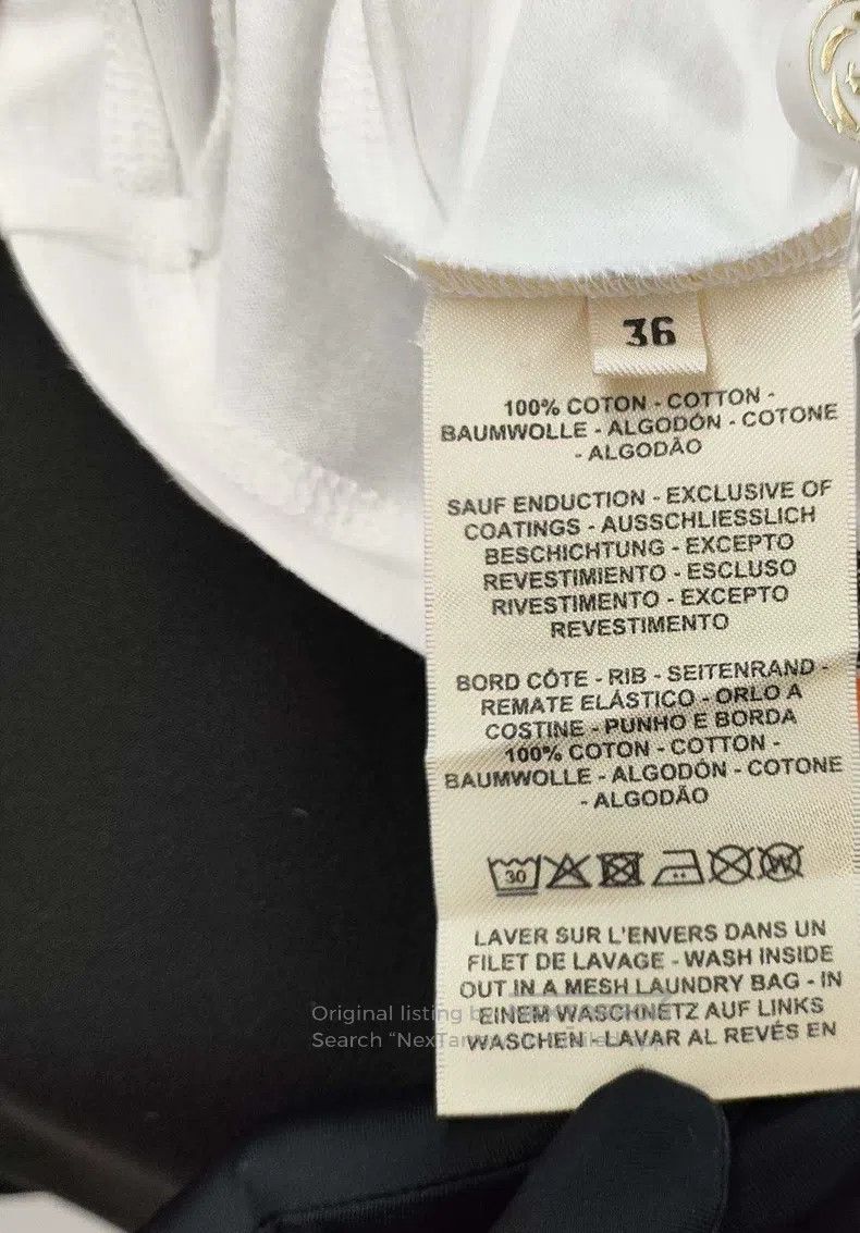 Hermes Hermes Cotton T-Shirt White Size XS / US 0-2 / IT 36-38 - 4 Thumbnail