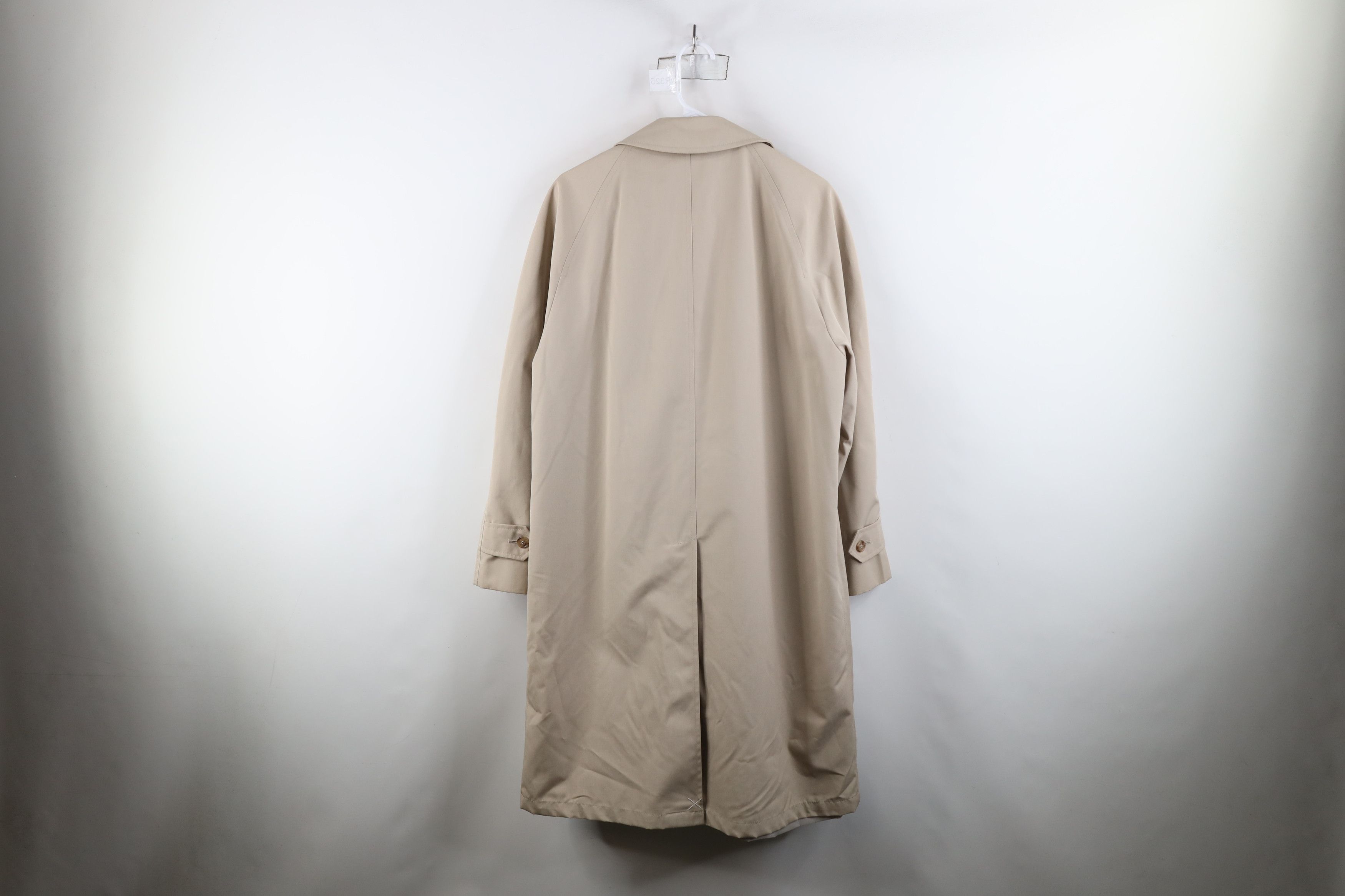 Vintage Vintage 70s Streetwear Button Trench Coat Rain Jacket Beige Size US L / EU 52-54 / 3 - 12 Thumbnail