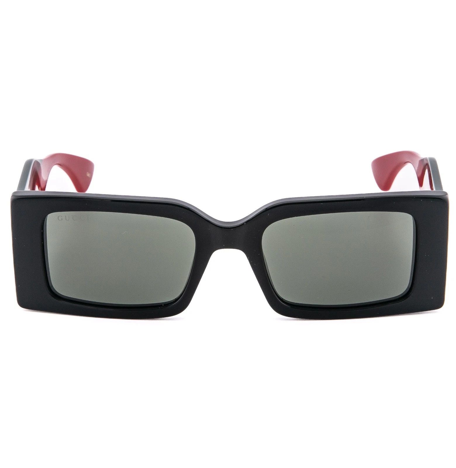Gucci GUCCI Gg1860S 1860 Black Green Web Logo Sunglasses 001 Size ONE SIZE - 7 Thumbnail