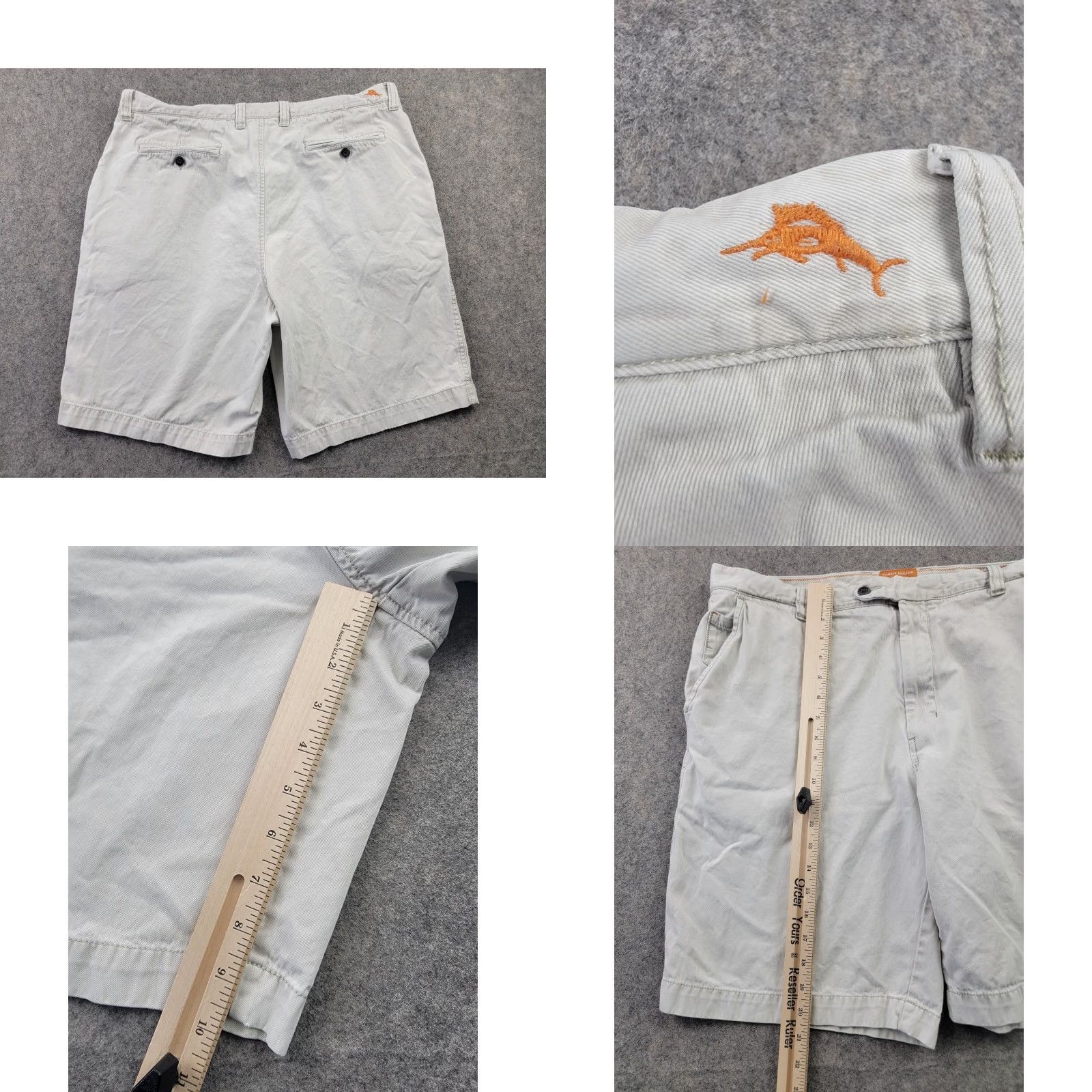 Tommy Bahama Tommy Bahama Shorts Mens 38 Beige 100% Pima Cotton 10'' Inseam Casual Beach Size US 38 / EU 54 - 8 Thumbnail