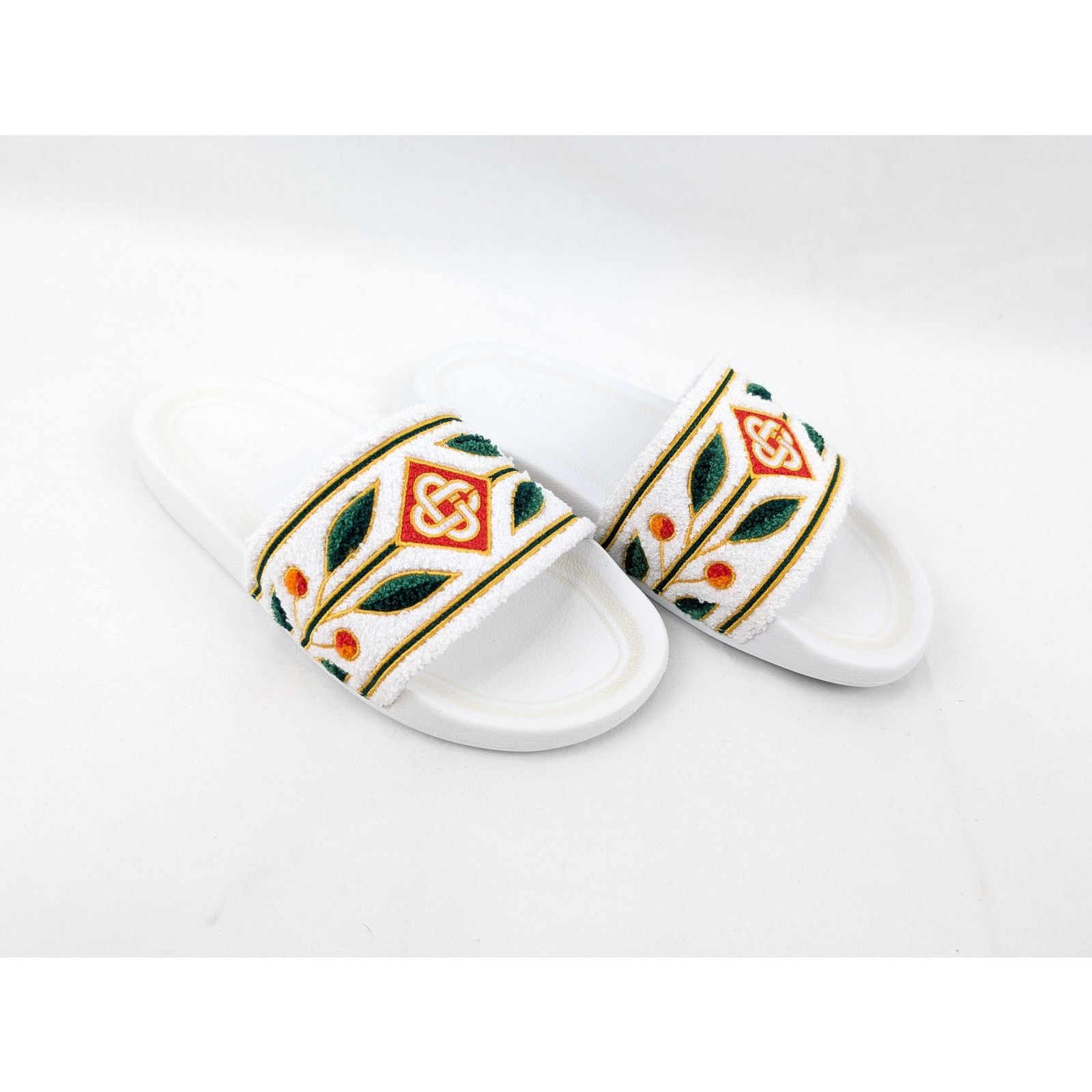 Casablanca o1rshd1 Q:2 / Embroidered Terry Slider Slipper Size US 10 / EU 43 - 13 Thumbnail