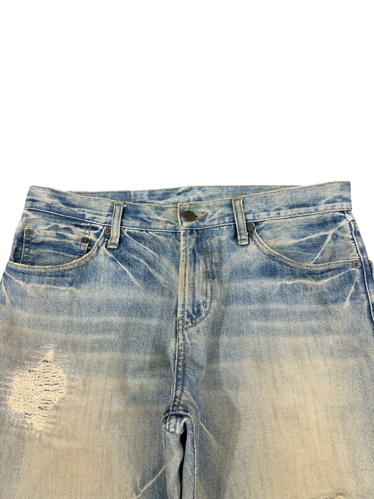 Tornado Mart Vintage Japanese Brand Rusty Wash Distress Flare Jeans Size US 34 / EU 50 - 4 Thumbnail
