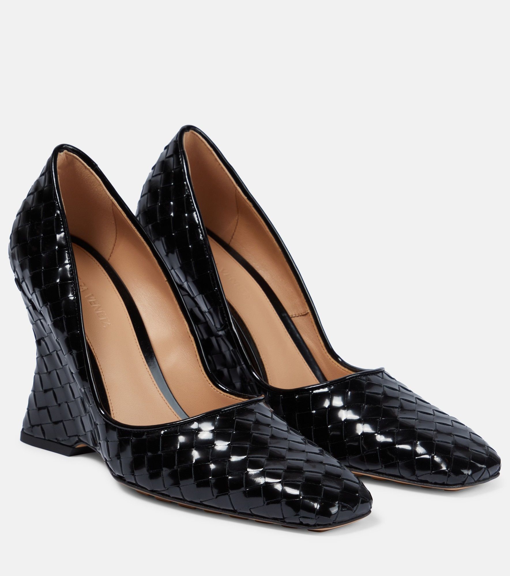 Bottega Veneta o1y0725 Leather Pumps in Black Size US 9 / IT 39 - 1 Thumbnail