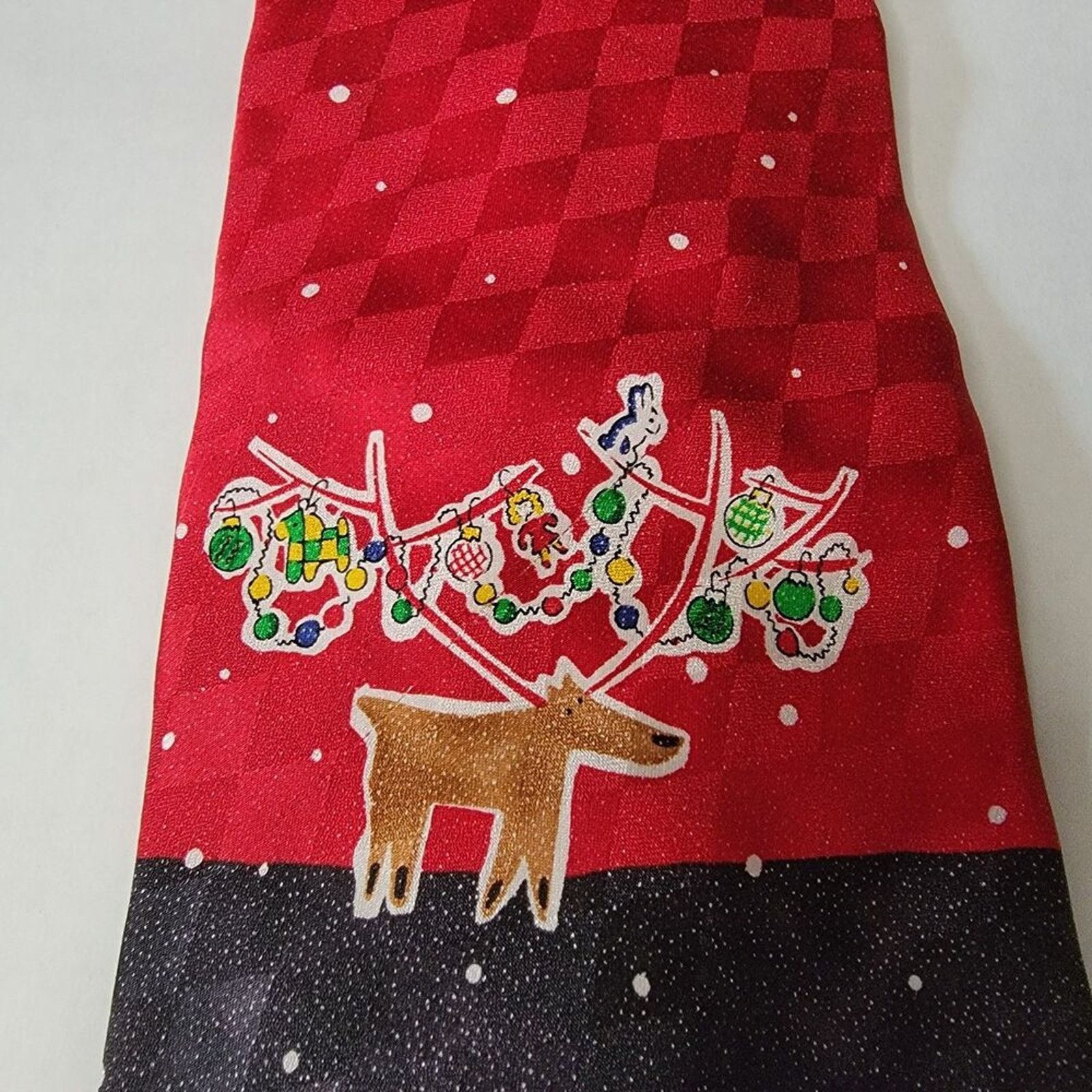 Other Cool Yule Hallmark Design Collection Christmas Tie Deer Size ONE SIZE - 1 Thumbnail
