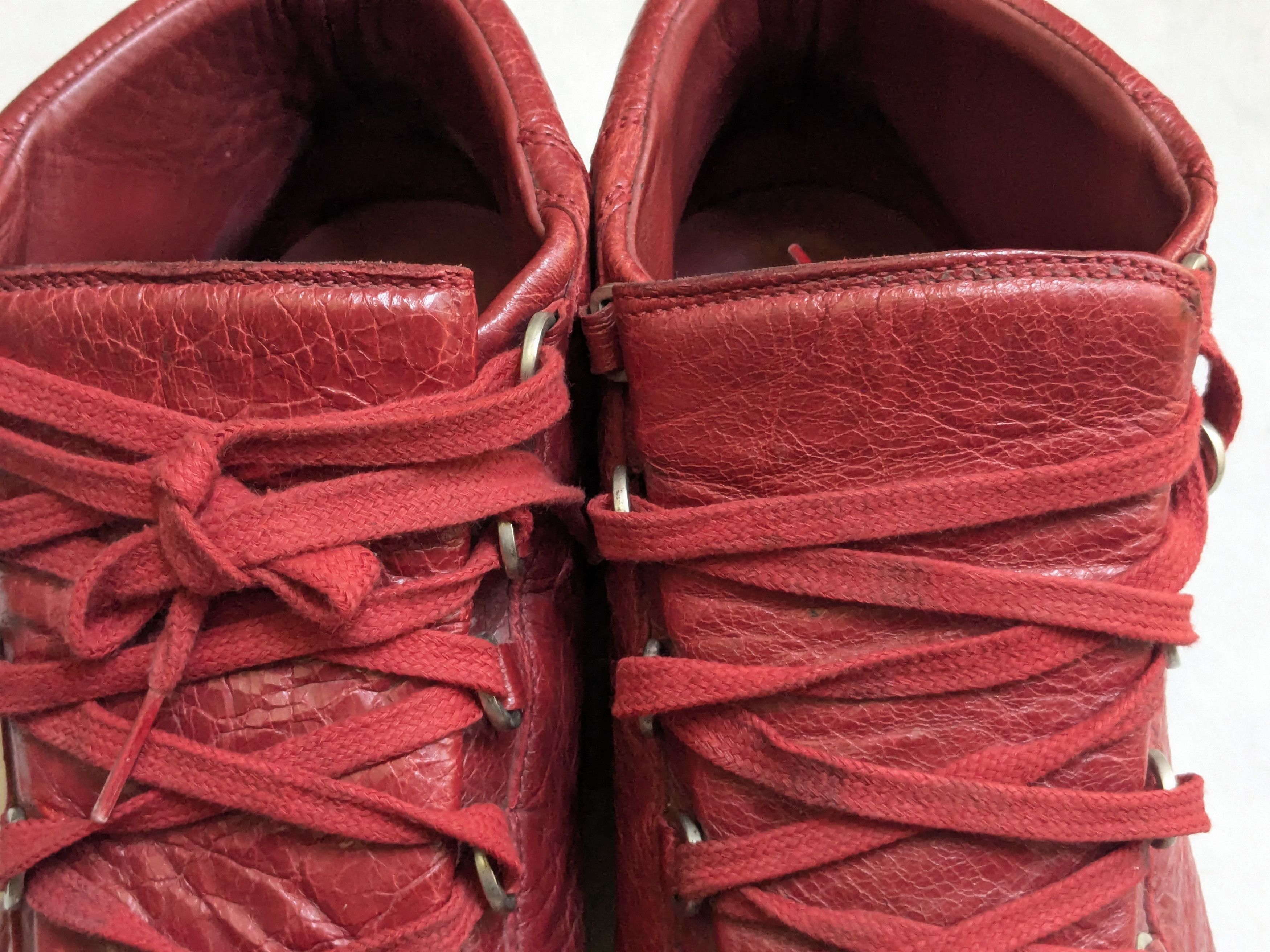 Balenciaga Balenciaga Arena Red 10 Leather High Tops Size US 10 / EU 43 - 5 Thumbnail