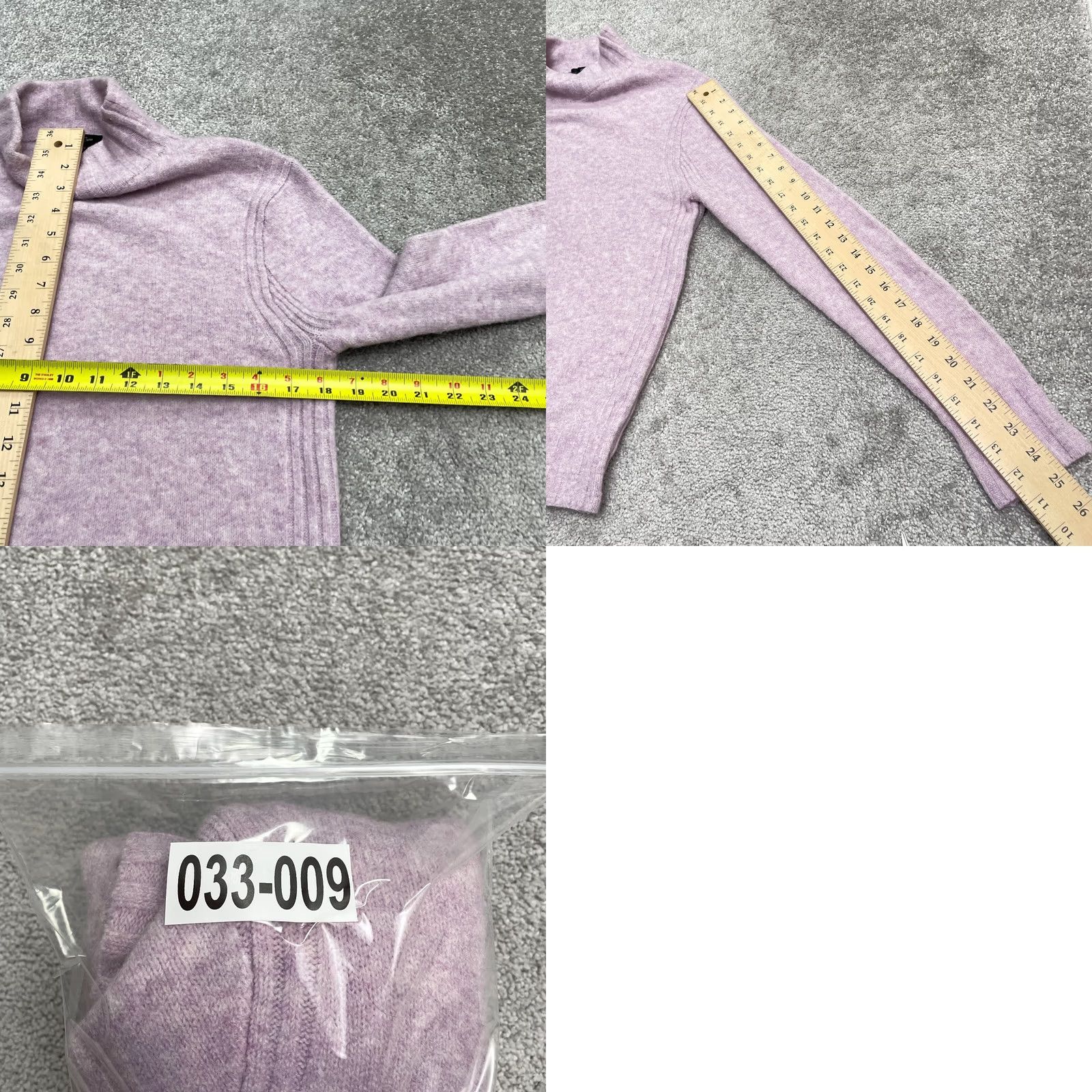 J.Crew J.Crew Pullover Sweater Women Small Purple Mock Neck Wool Blend Casual Knit Sweatshirt Size S / US 4 / IT 40 - 9 Thumbnail