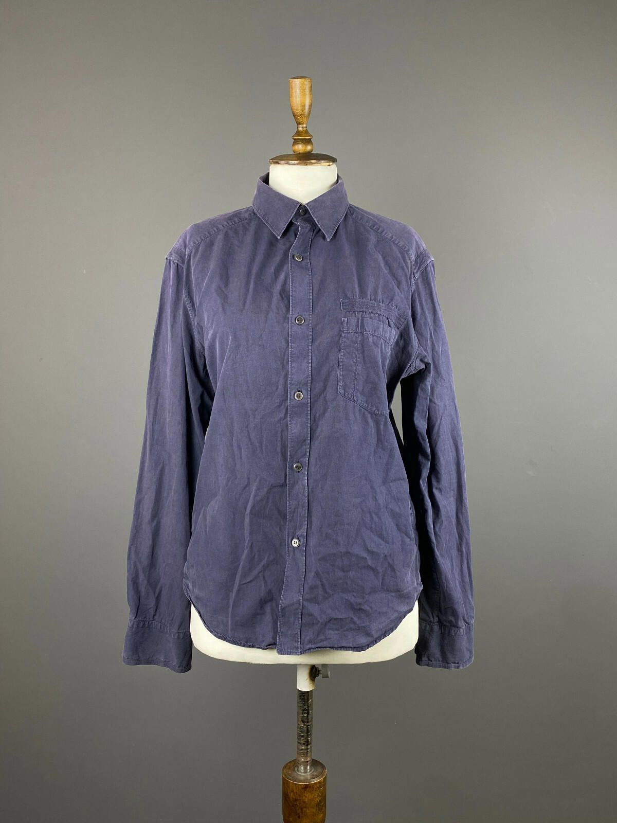 Neil Barrett Ladies Neil Barrett Blue Button Down Long Sleeve Shirt M Size M / US 6-8 / IT 42-44 - 1 Thumbnail