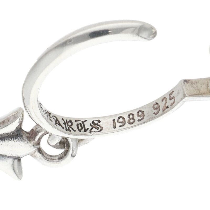 Chrome Hearts Chrome Hearts Tiny CH Cross Hoop Silver Earring Size ONE SIZE - 4 Thumbnail