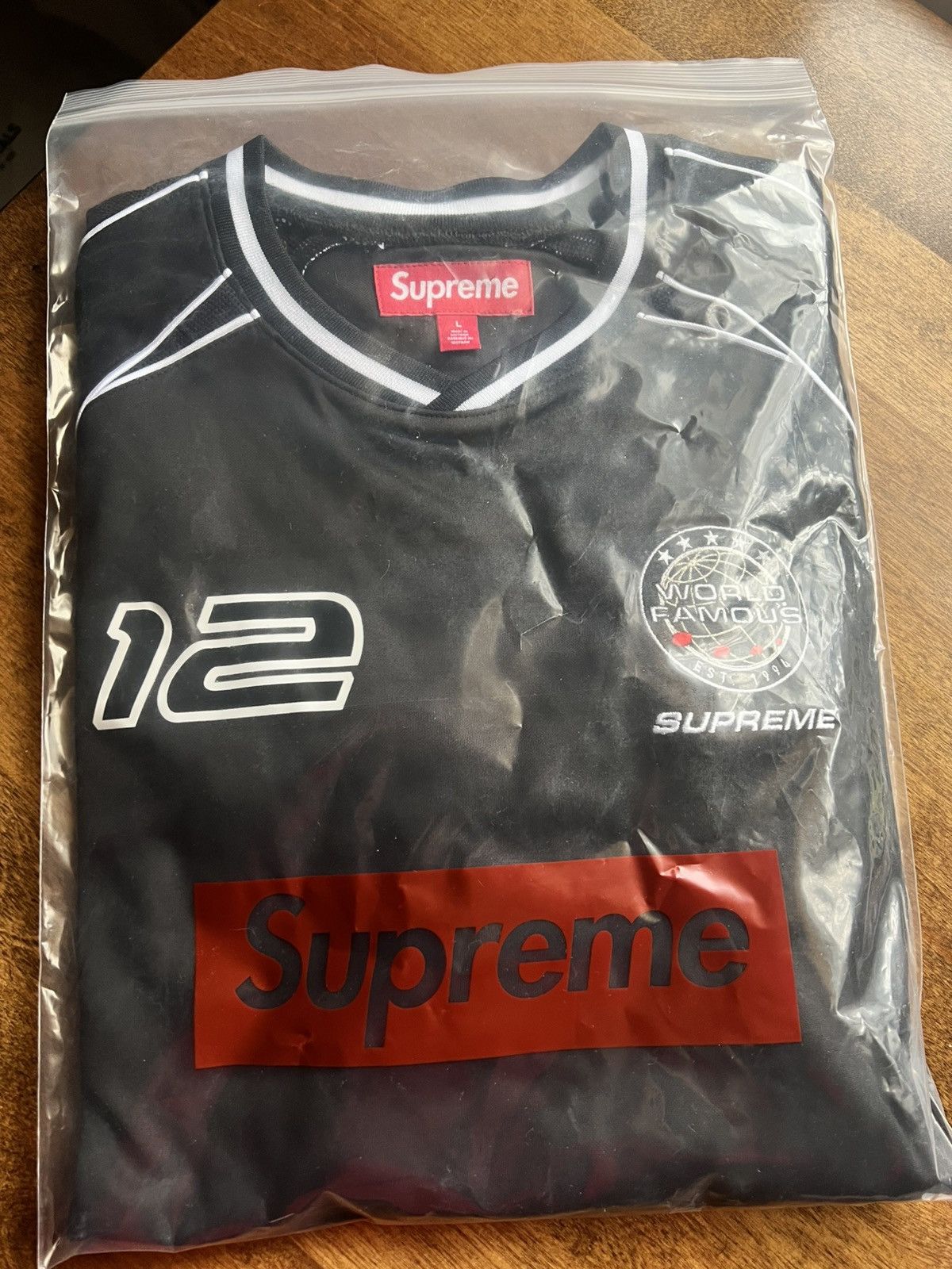 Supreme Supreme Piping Soccer Jersey Size US L / EU 52-54 / 3 - 4 Thumbnail