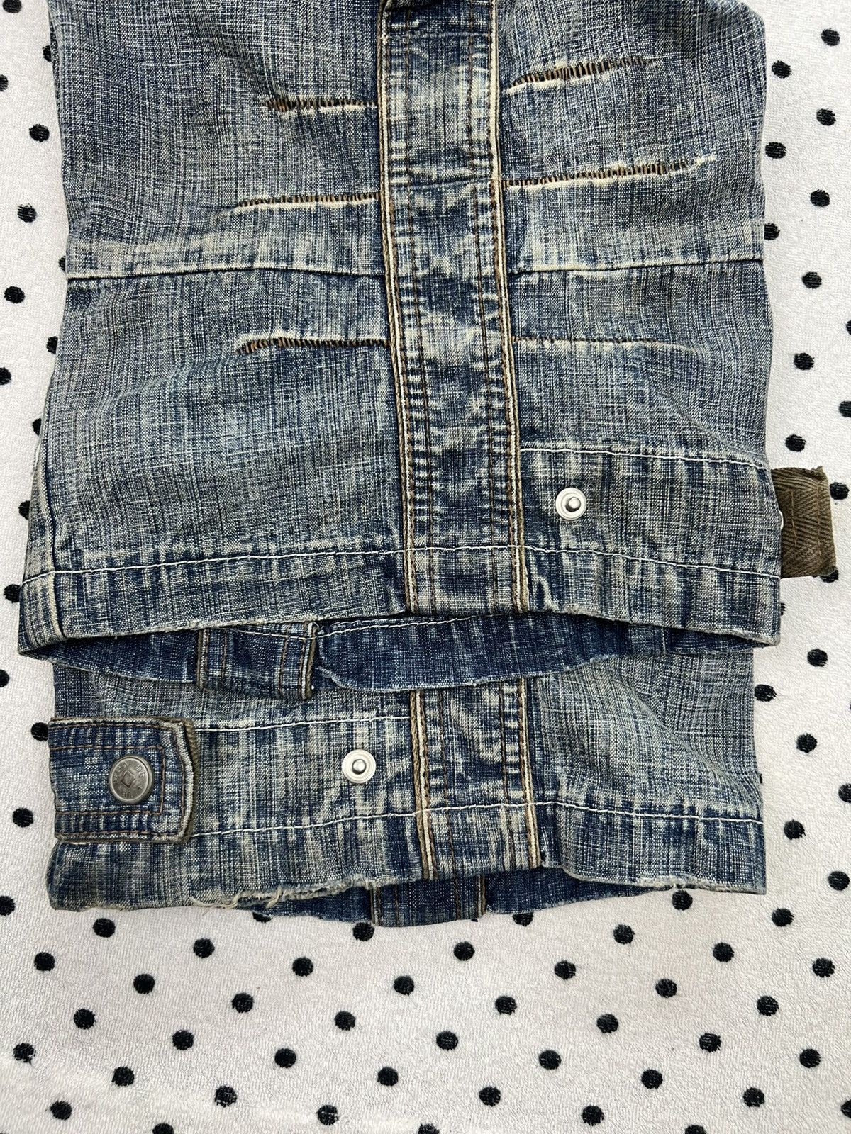 Marithe + Francois Girbaud Marithe Francois Girbaud Distressed Bondage Denim Shorts Size US 34 / EU 50 - 21 Thumbnail