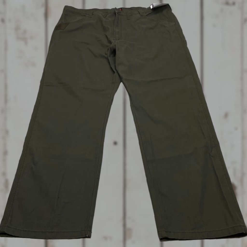 Wrangler VINTAGE NWT Wrangler Workwear Utility Pant 40x32 Olive Relaxed Fit Pockets Canvas NEW Size US 40 / EU 56 - 1 Thumbnail