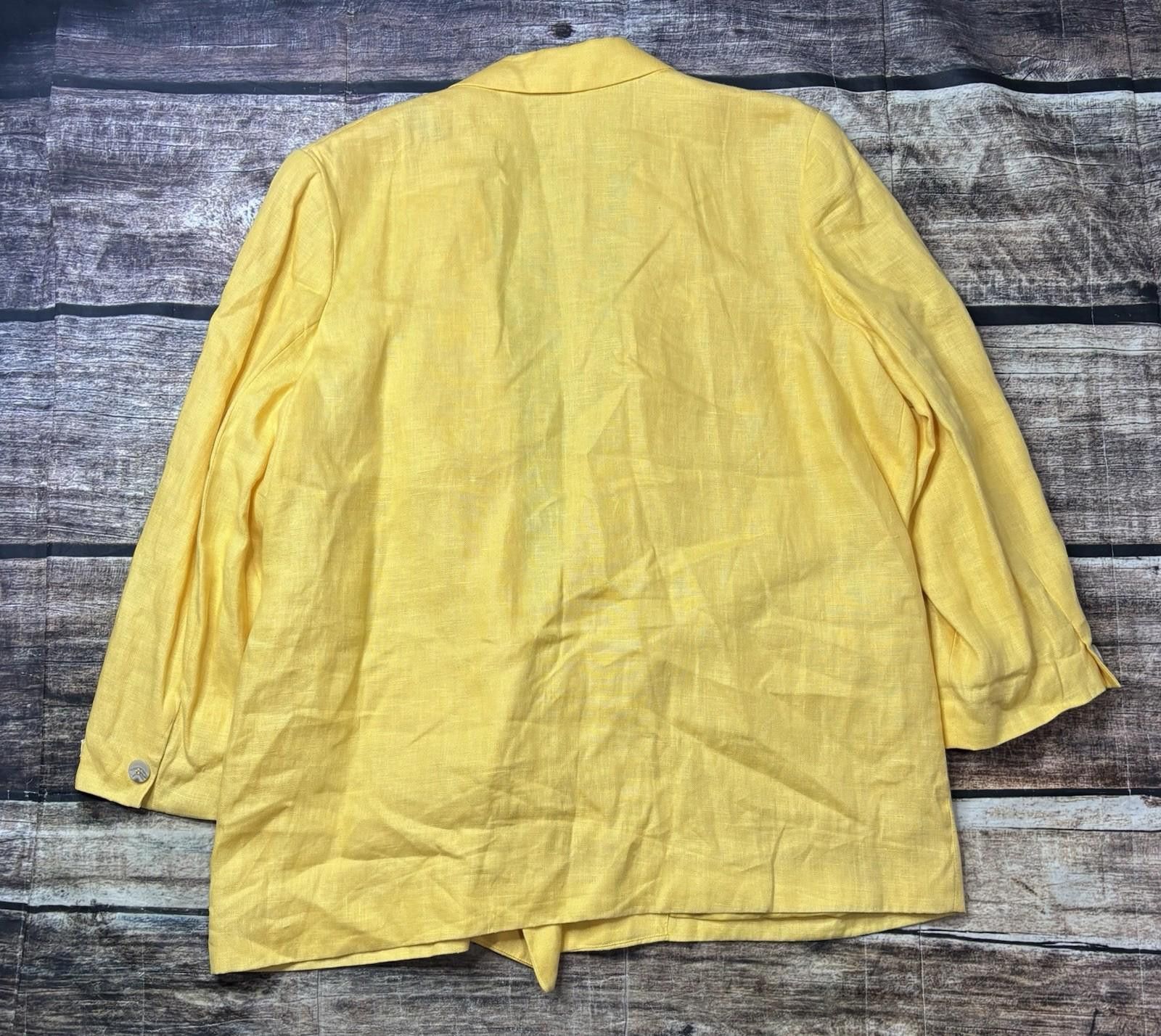 Other Herman Geist Blazer Jacket Womens Size 20 3XL Pure Linen Size 3XL / US 20-22 - 3 Thumbnail