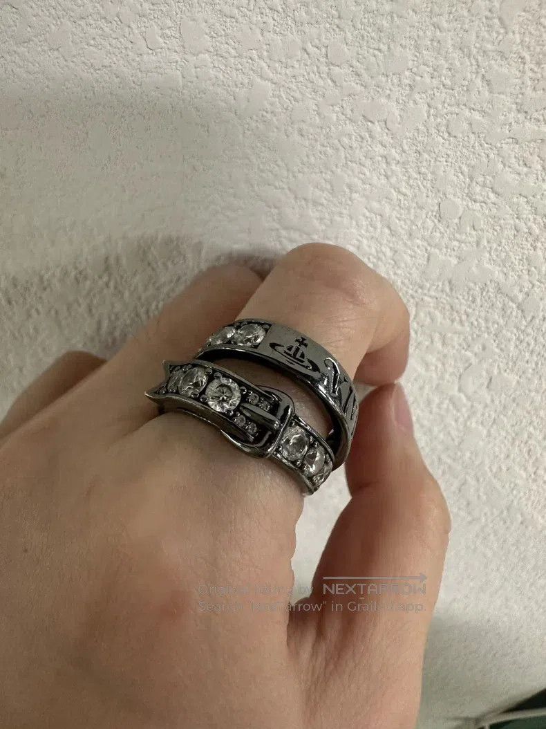Vivienne Westwood Vivienne Westwood Saturn Double Layer Belt Buckle Ring Size ONE SIZE - 4 Thumbnail
