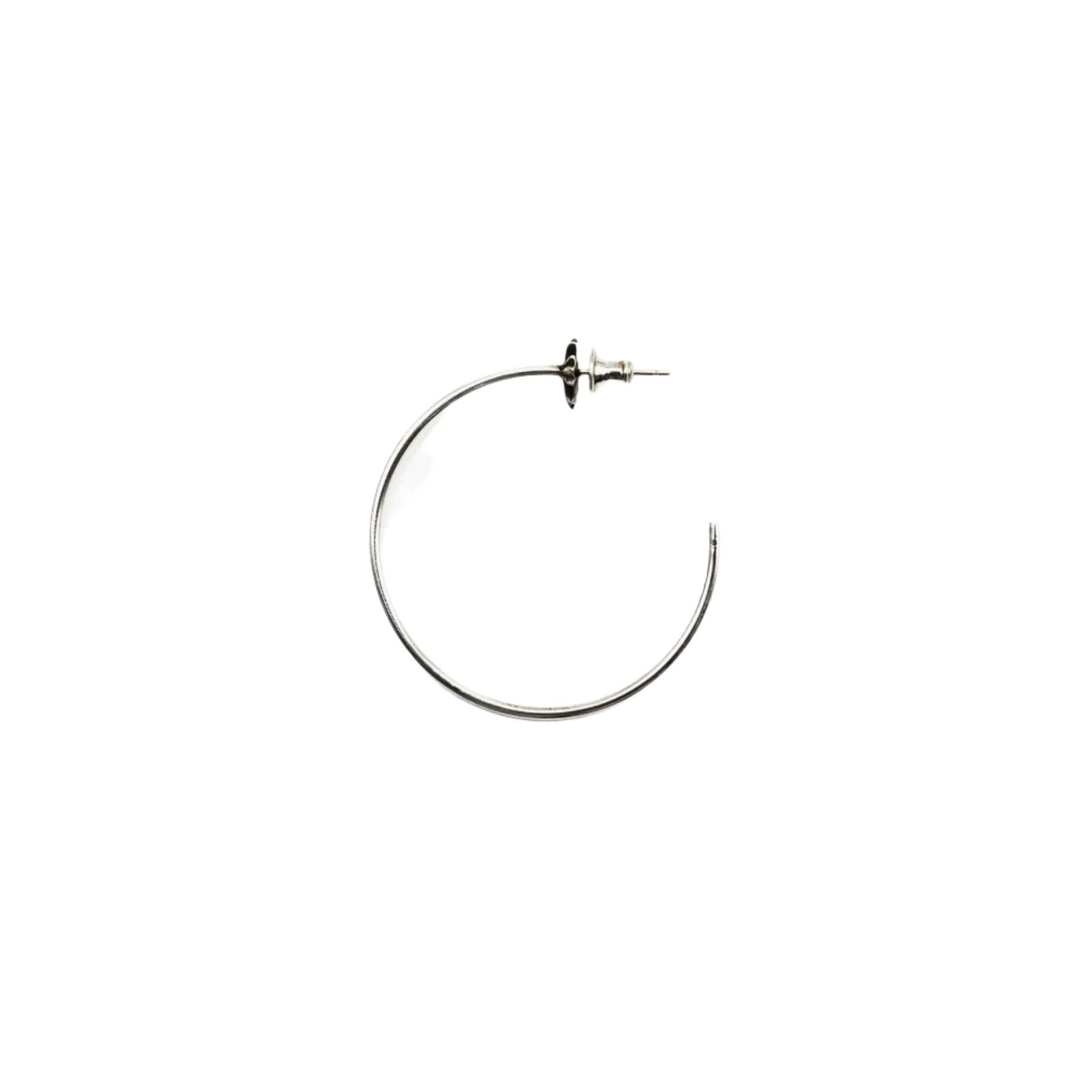 Chrome Hearts Chrome Hearts Silver Cross Earring Hoop Size ONE SIZE - 1 Thumbnail