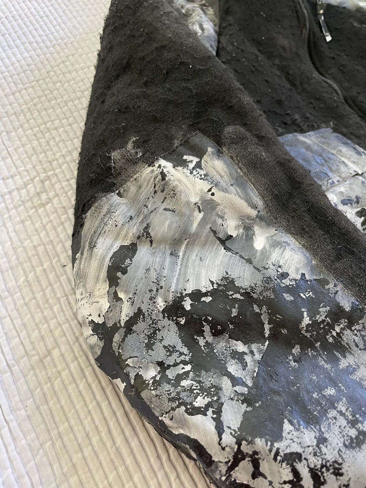 Handmade Hand Painted Black White Bear Coat Size US M / EU 48-50 / 2 - 8 Thumbnail