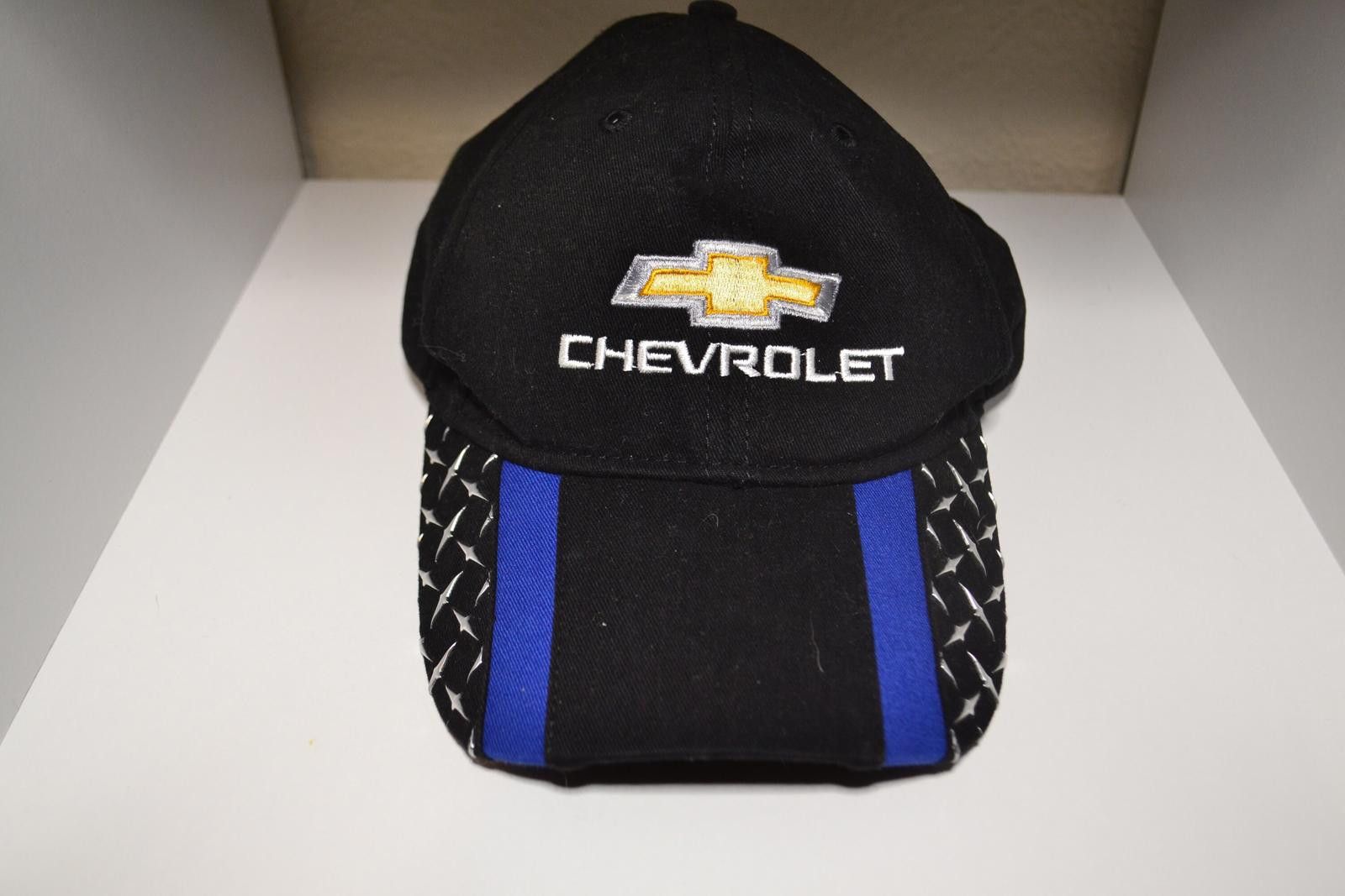 Chevrolet Chevrolet Black Baseball Cap with Blue Stripe and Logo Size ONE SIZE - 1 Thumbnail