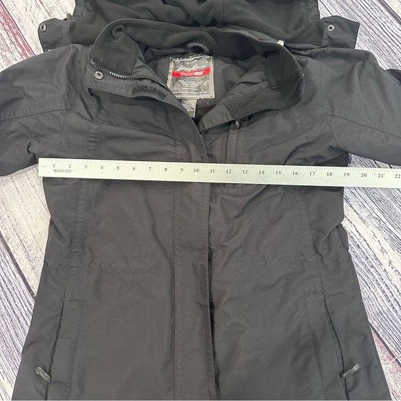 Eddie Bauer Chaqueta de lluvia Cloud Cap para mujer, Negro, XXL