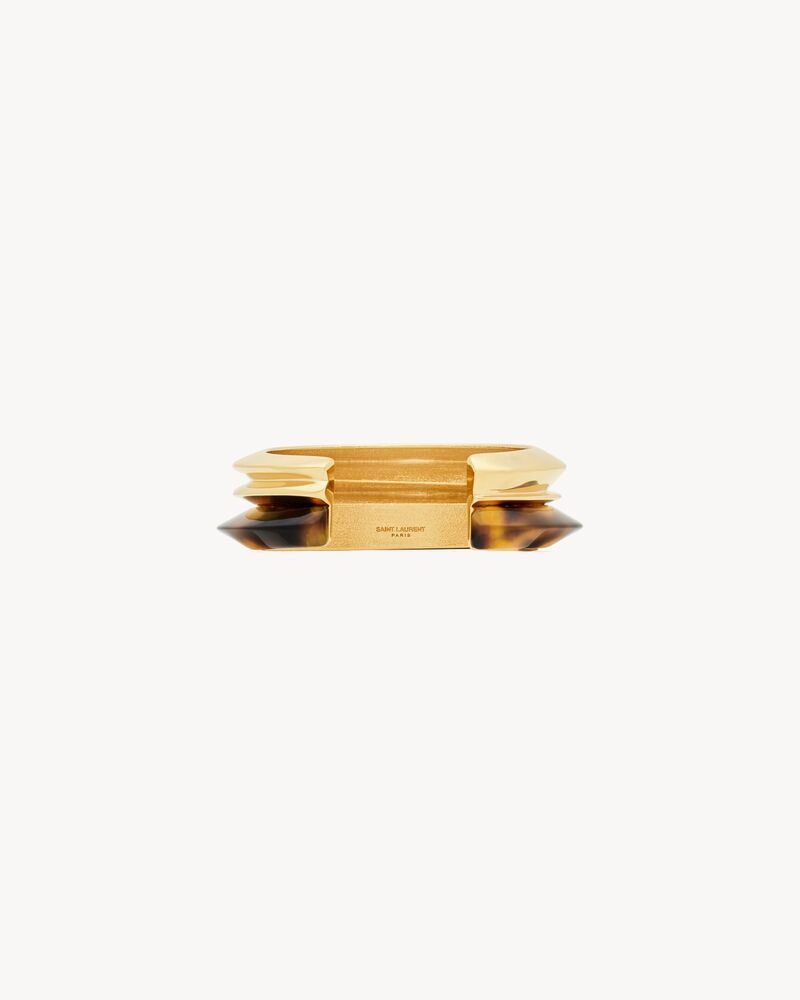 Saint Laurent Paris o1s1wg110126 777740 Size: OS / Tortoiseshell Duet Bracelet Size ONE SIZE - 3 Thumbnail