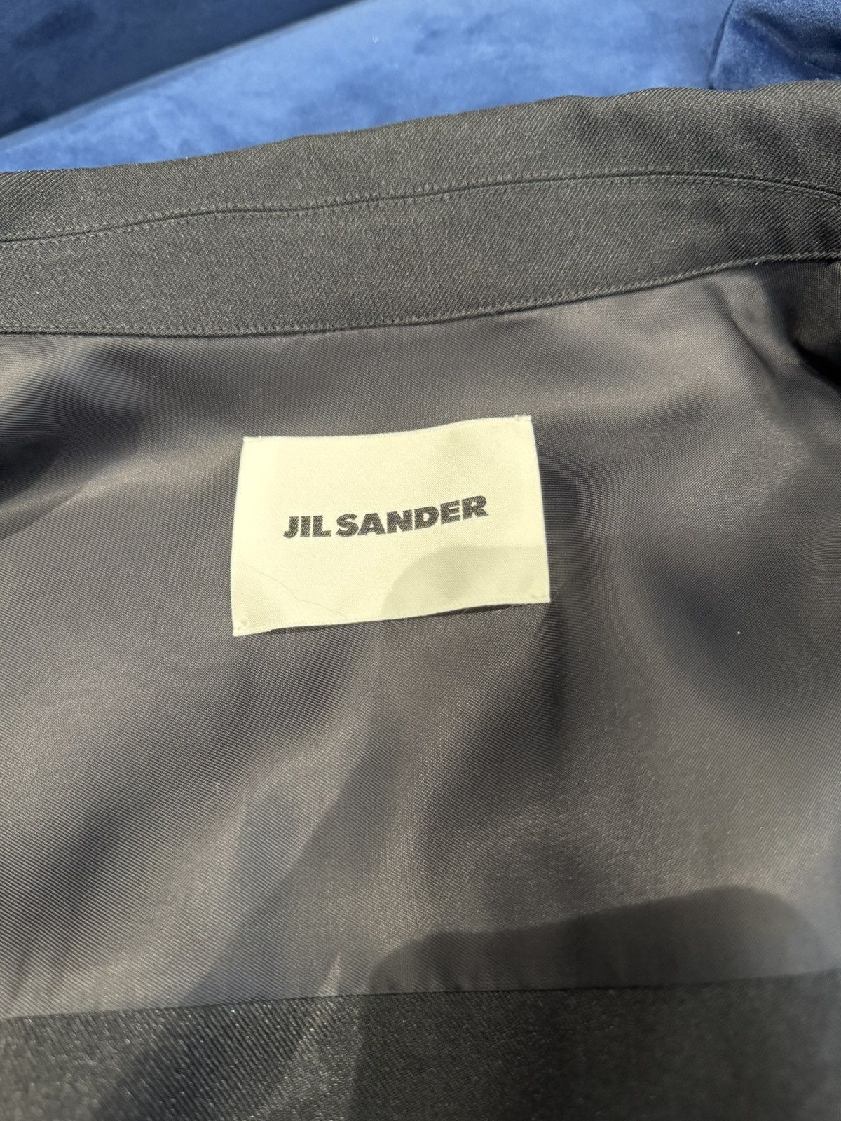 Jil Sander NWT Contrast Stitch Camp Collar Shirt - BLUE, 50 Size US M / EU 48-50 / 2 - 3 Thumbnail
