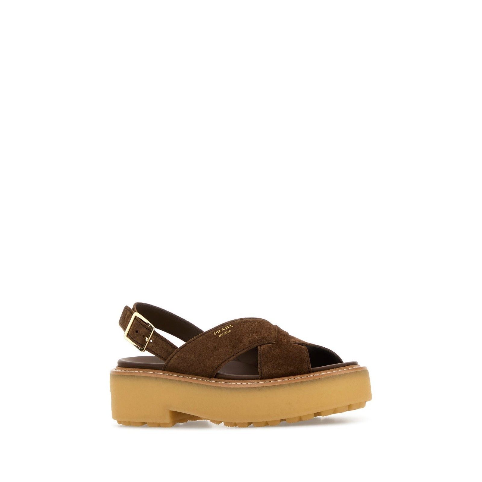 Prada PRADA Platform Brown Suede Sandals New And Authentic (Women' Size US 10 / IT 40 - 2 Thumbnail