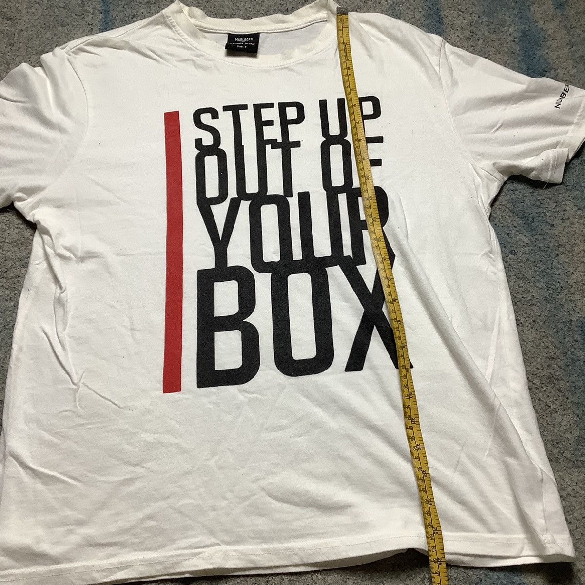 Marlboro × Number (N)ine Number Nine x Marlboro Step Up Out of Your Box Tee Size US L / EU 52-54 / 3 - 8 Thumbnail