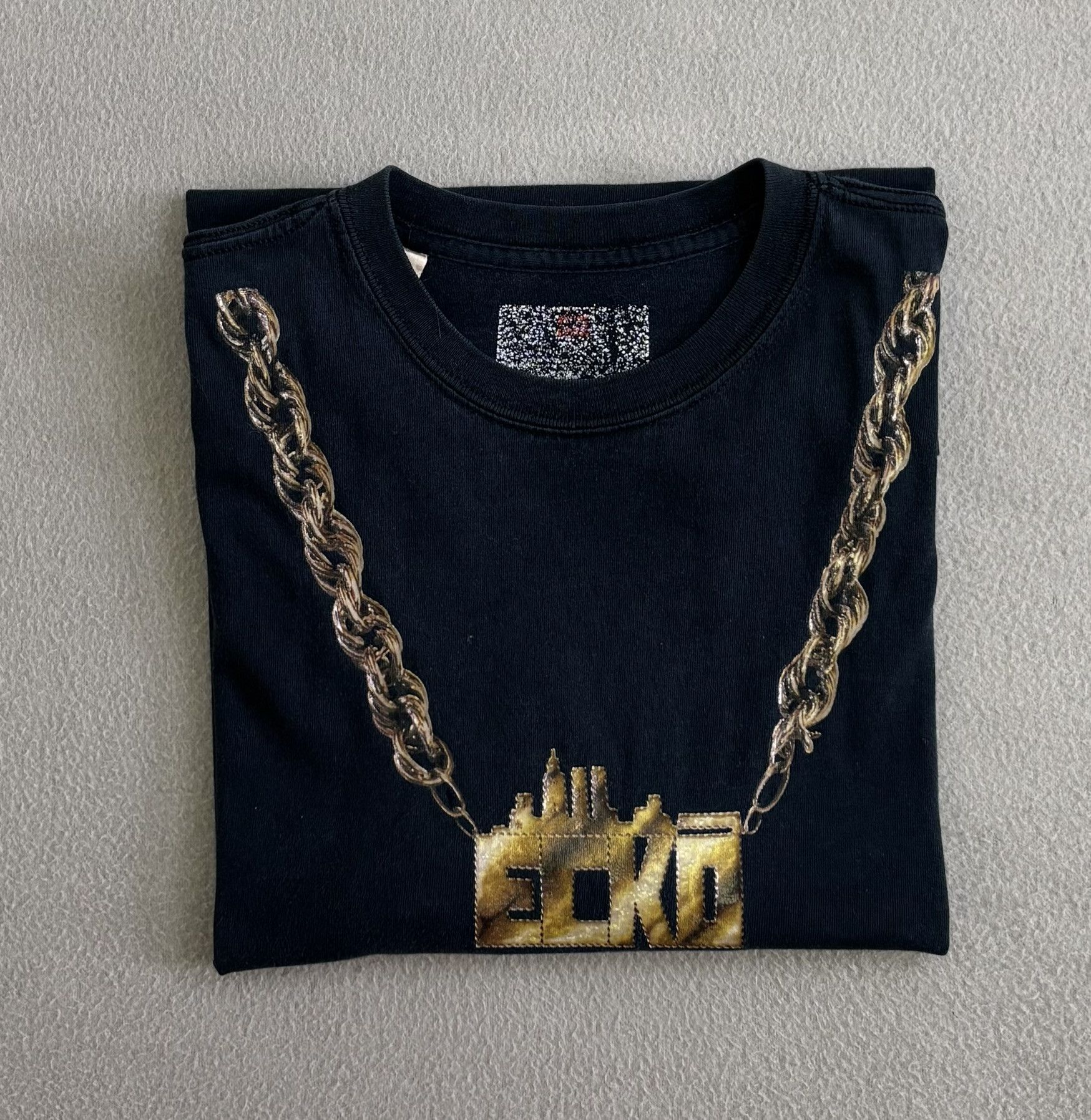Ecko Unltd. × Vintage Ecko Complex Gold Ecko necklace T-shirt vintage Medium Size US M / EU 48-50 / 2 - 14 Thumbnail