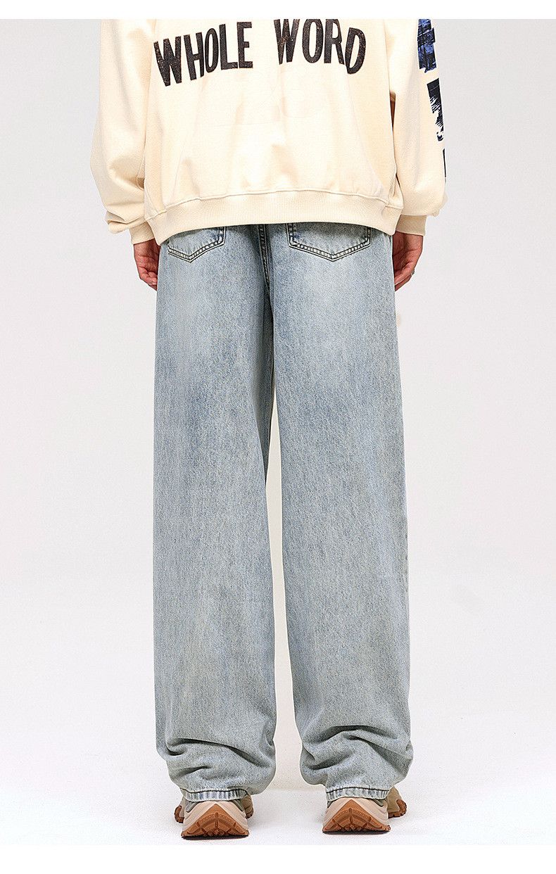 Japanese Brand × Jean Vintage washed casual loose versatile straight jeans Size US 32 / EU 48 - 4 Thumbnail