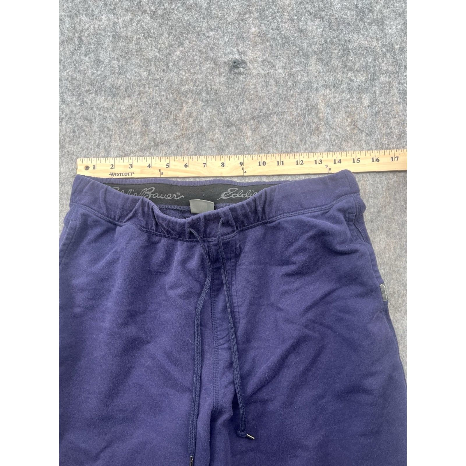 Eddie Bauer Eddie Bauer Sweatpants Men’s Sleepwear M Blue Drawstring Elastic Waist Pockets Logo Relaxed Casual Pants Size US 31 - 2 Thumbnail