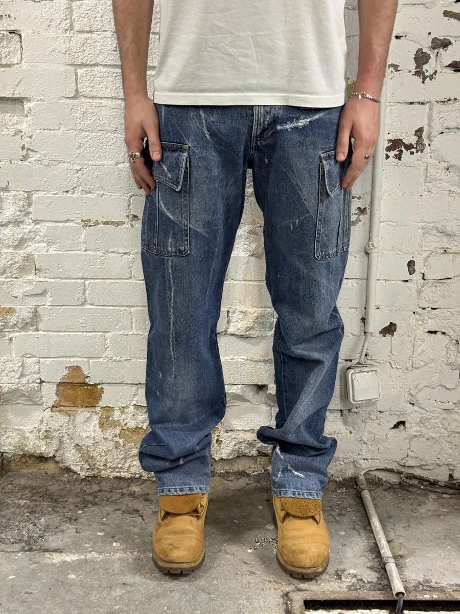 Dolce & Gabbana SS2004 Dolce & Gabbana Faded Cargo Denim Jeans Size US 32 / EU 48 - 4 Thumbnail