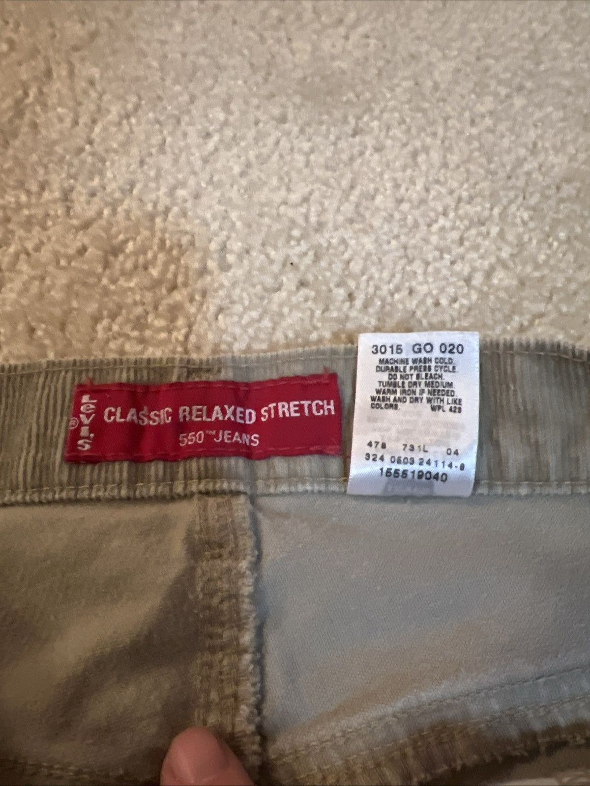 Levi's Levi's Women's 550 Classic Relaxed Stretch corduroy pants Size 32" / US 10 / IT 46 - 7 Thumbnail