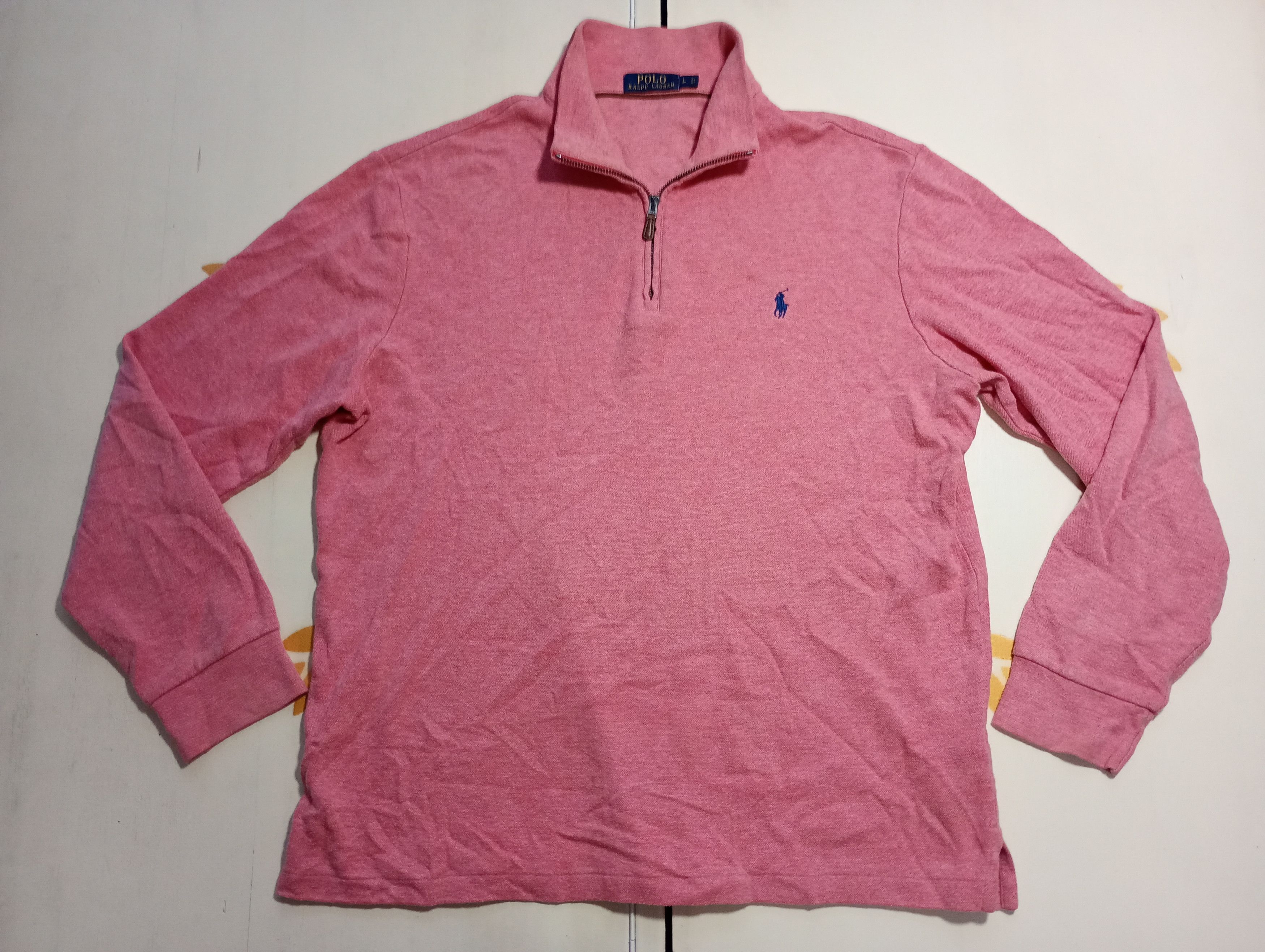 Polo Ralph Lauren Vintage Polo Ralph Lauren 1/4 Quarter Zip Basic Logo Sweater Size US L / EU 52-54 / 3 - 1 Thumbnail