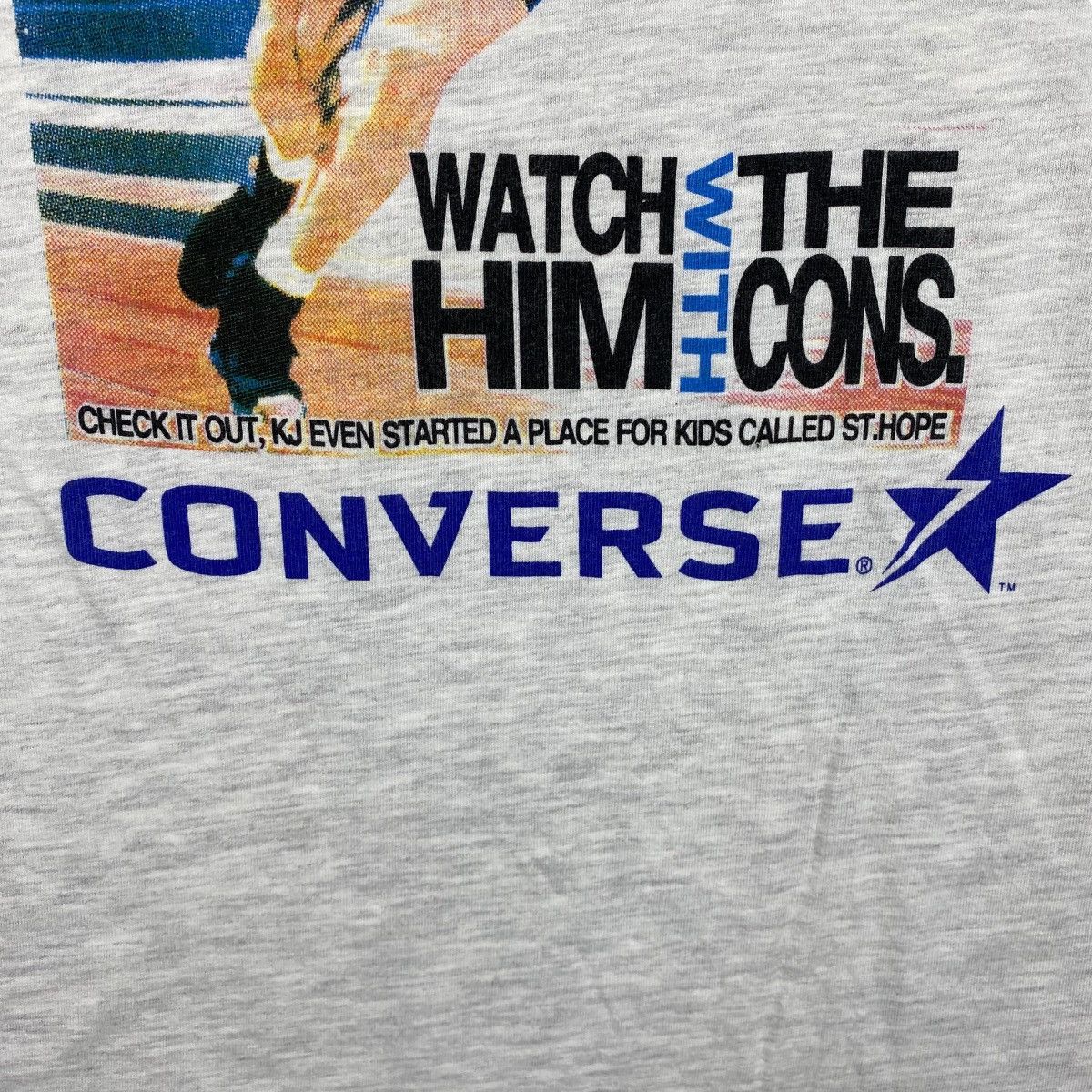 Converse Vintage 90's CONVERSE Kevin Johnson Graphic Tee Size US M / EU 48-50 / 2 - 3 Thumbnail