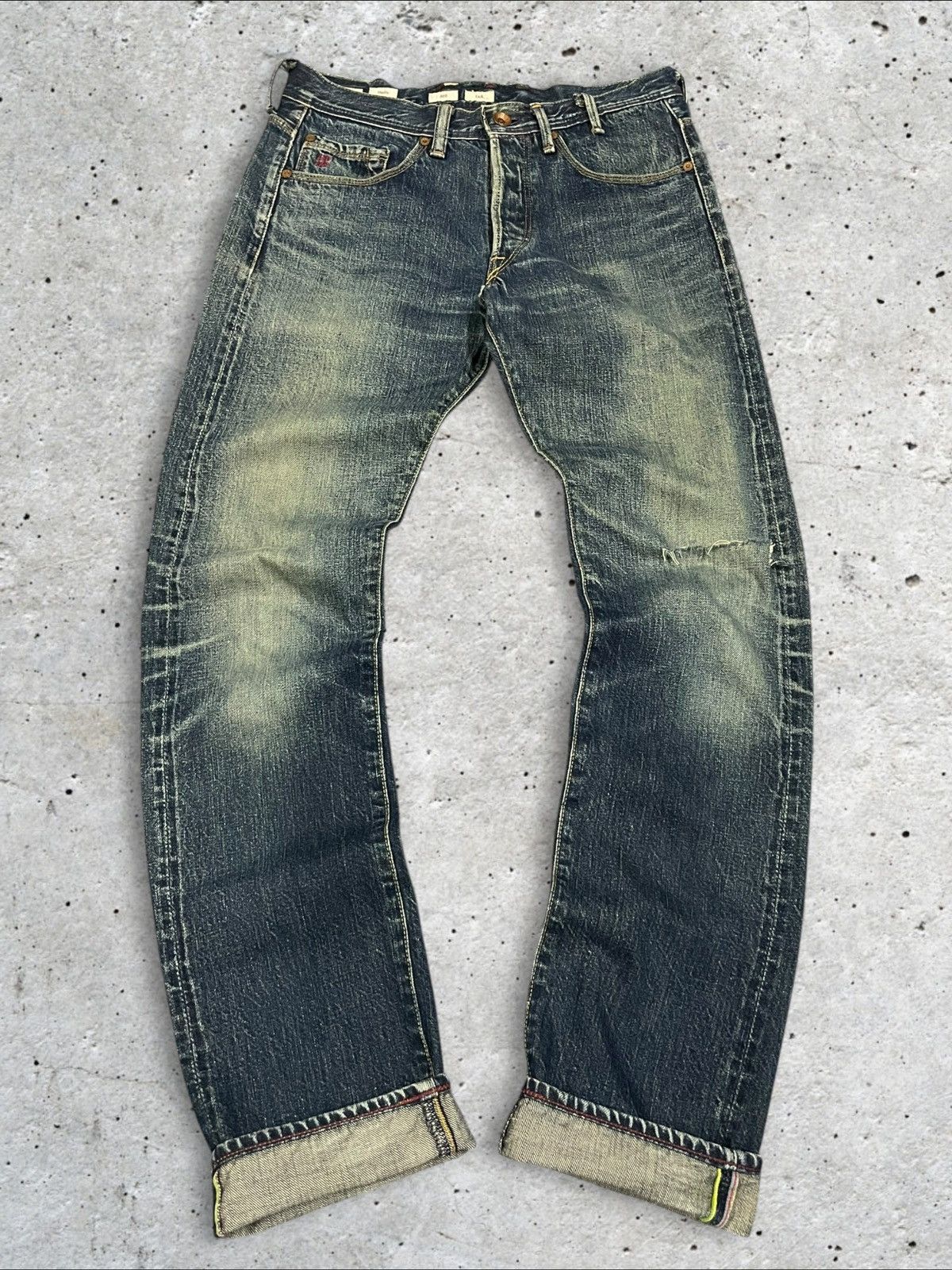 Paul Smith Paul Smith Red Ear Crazy Denim Selvedge Red Devil Torn Jeans Size US 30 / EU 46 - 7 Thumbnail