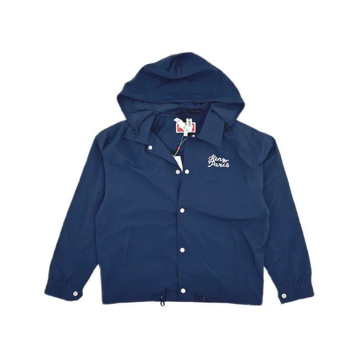 Kenzo KENZO Midnight Blue Logo Print Jacket -2507 Size US M / EU 48-50 / 2 - 2 Thumbnail
