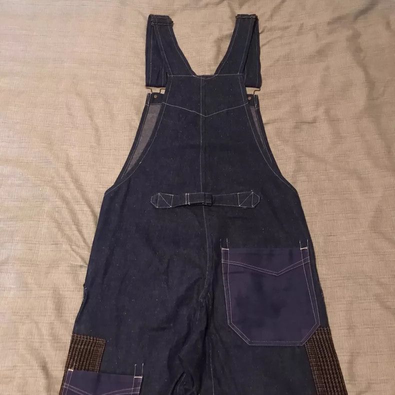 Junya Watanabe Junya watanabe SizeXS Stitched denim bib pants Size US 27 - 4 Thumbnail