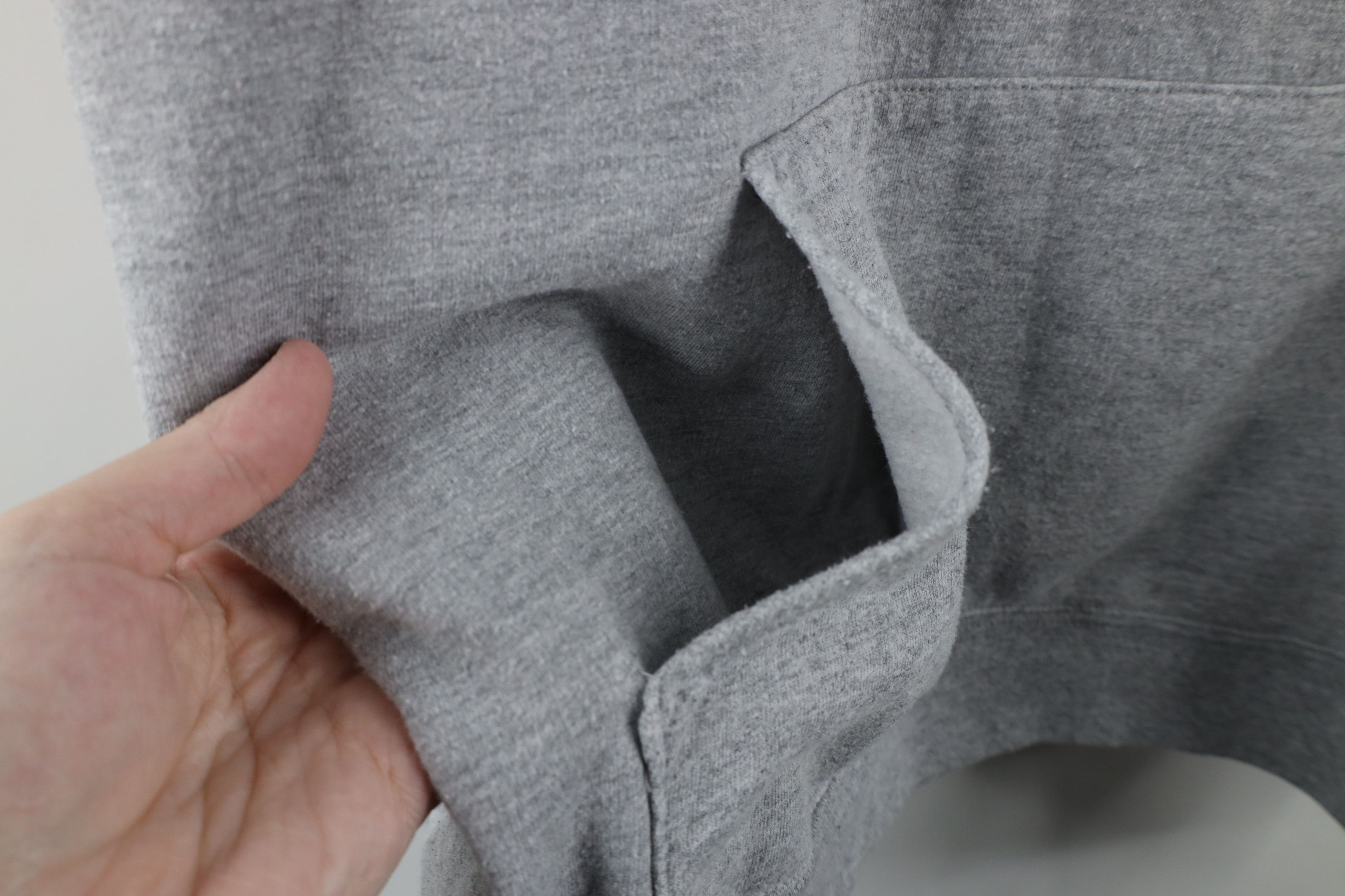 Vintage Vintage 90s Streetwear Hoodie Sweatshirt Heather Gray Size US XL / EU 56 / 4 - 7 Thumbnail
