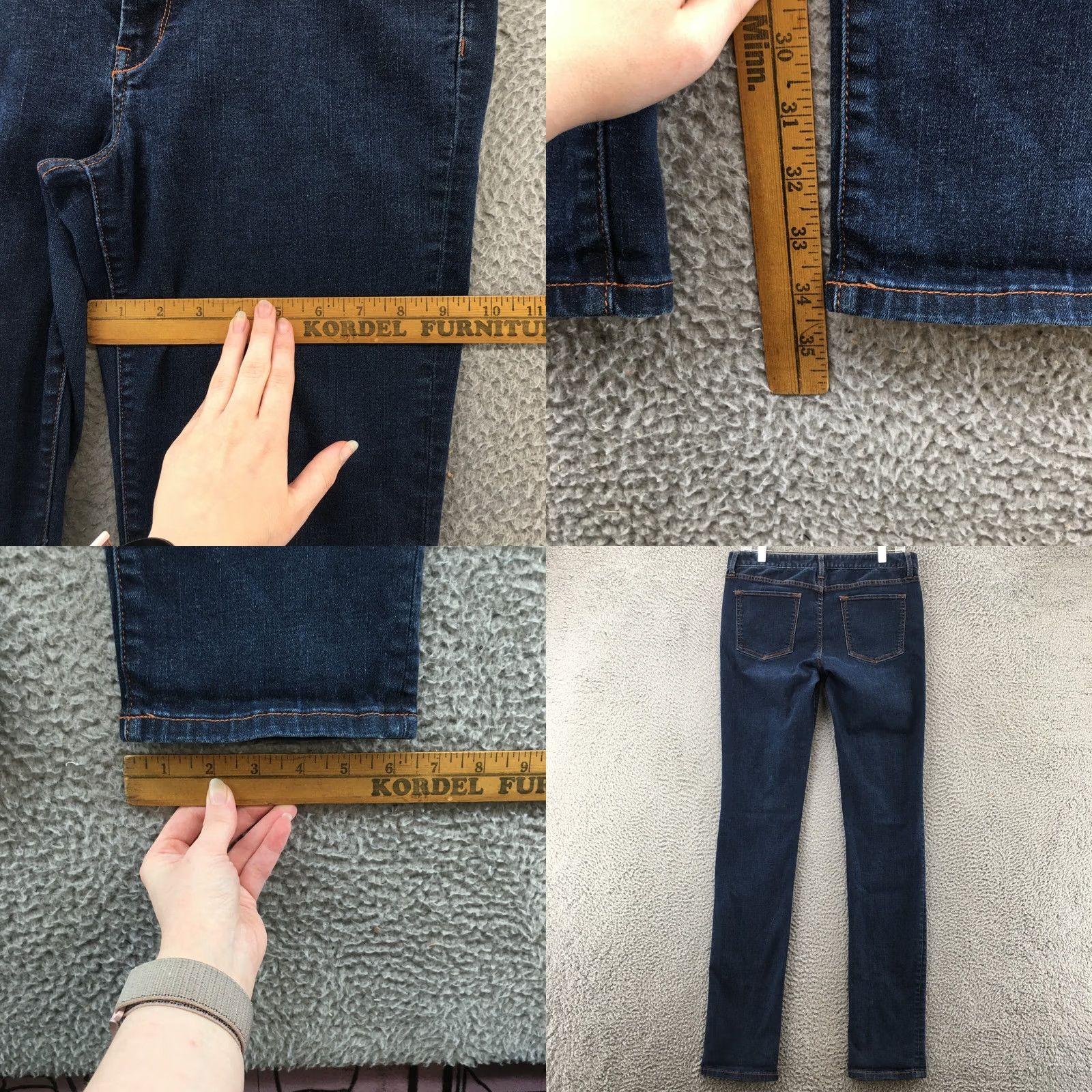 Banana Republic Banana Republic Skinny Jeans Womens 30 Blue Denim Mid Rise Zip Jeans Size 30" / US 8 / IT 44 - 8 Thumbnail