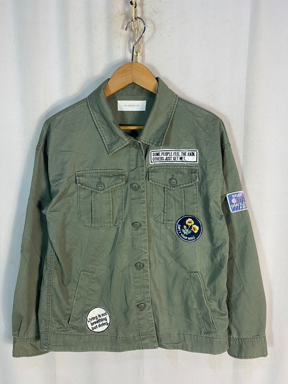 Japanese Brand As know as military fashion button up shirt with patches Size M / US 6-8 / IT 42-44 - 11 Thumbnail