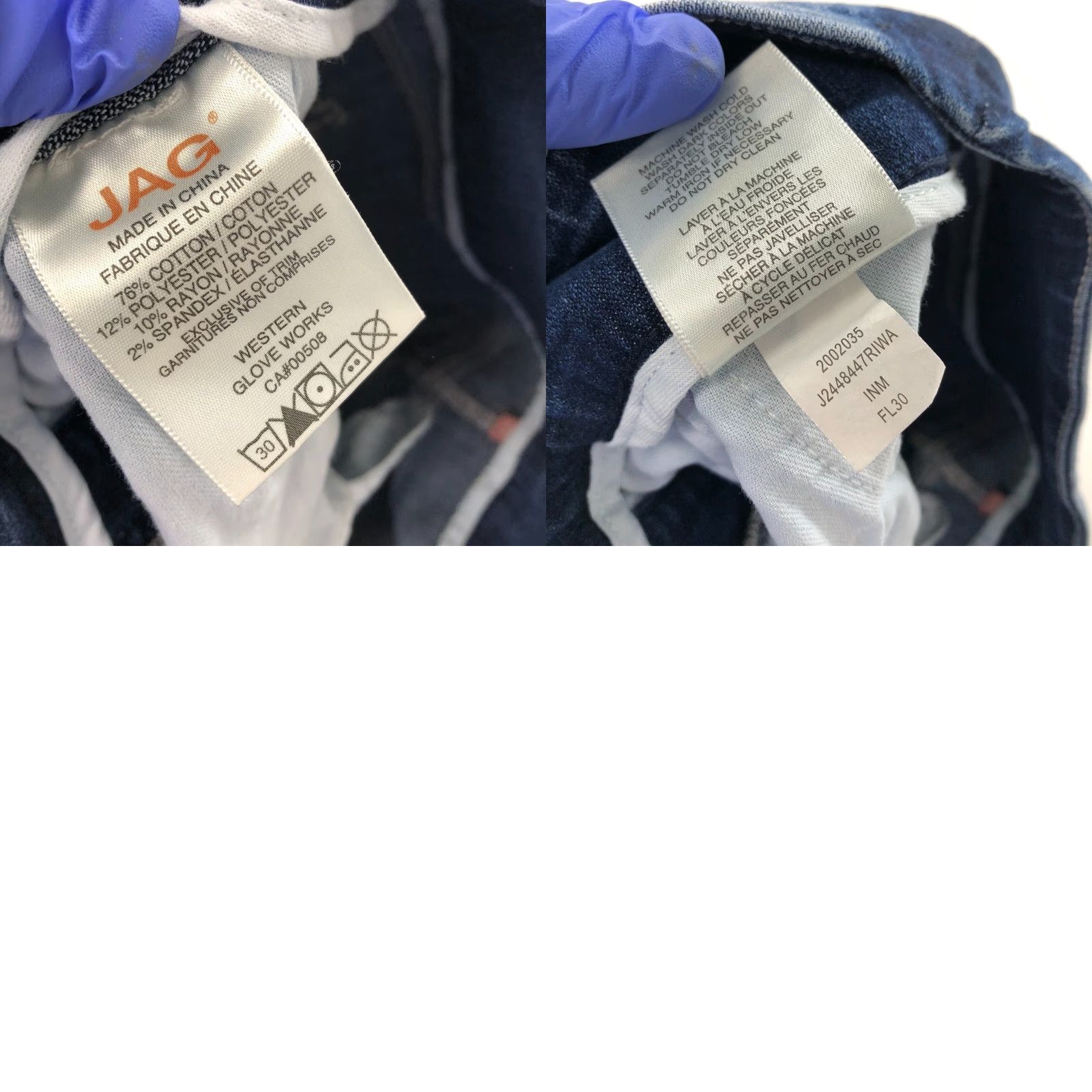 AG Jeans Jag Jeans Jeans Skinny 10 32 in 26 in Mid Rise Pull On Distressed Denim 5-Pocket Womens Clothing Jeans Blue Regular Size 10 Medium Wash Size 24" / US 00 / IT 34 - 9 Thumbnail