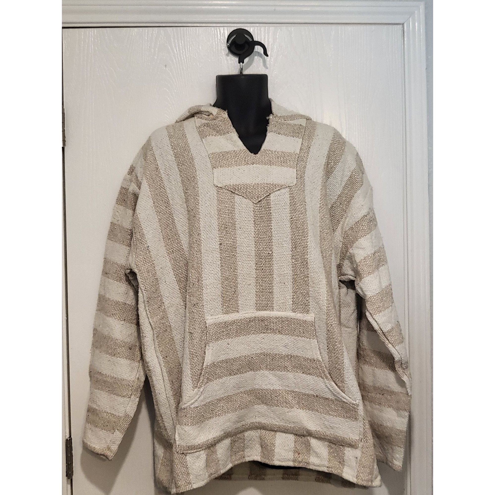 Franks Vintage Franks Mexican Baja Hoodie Men Sz XXL Striped Brown Size US XXL / EU 58 / 5 - 1 Thumbnail