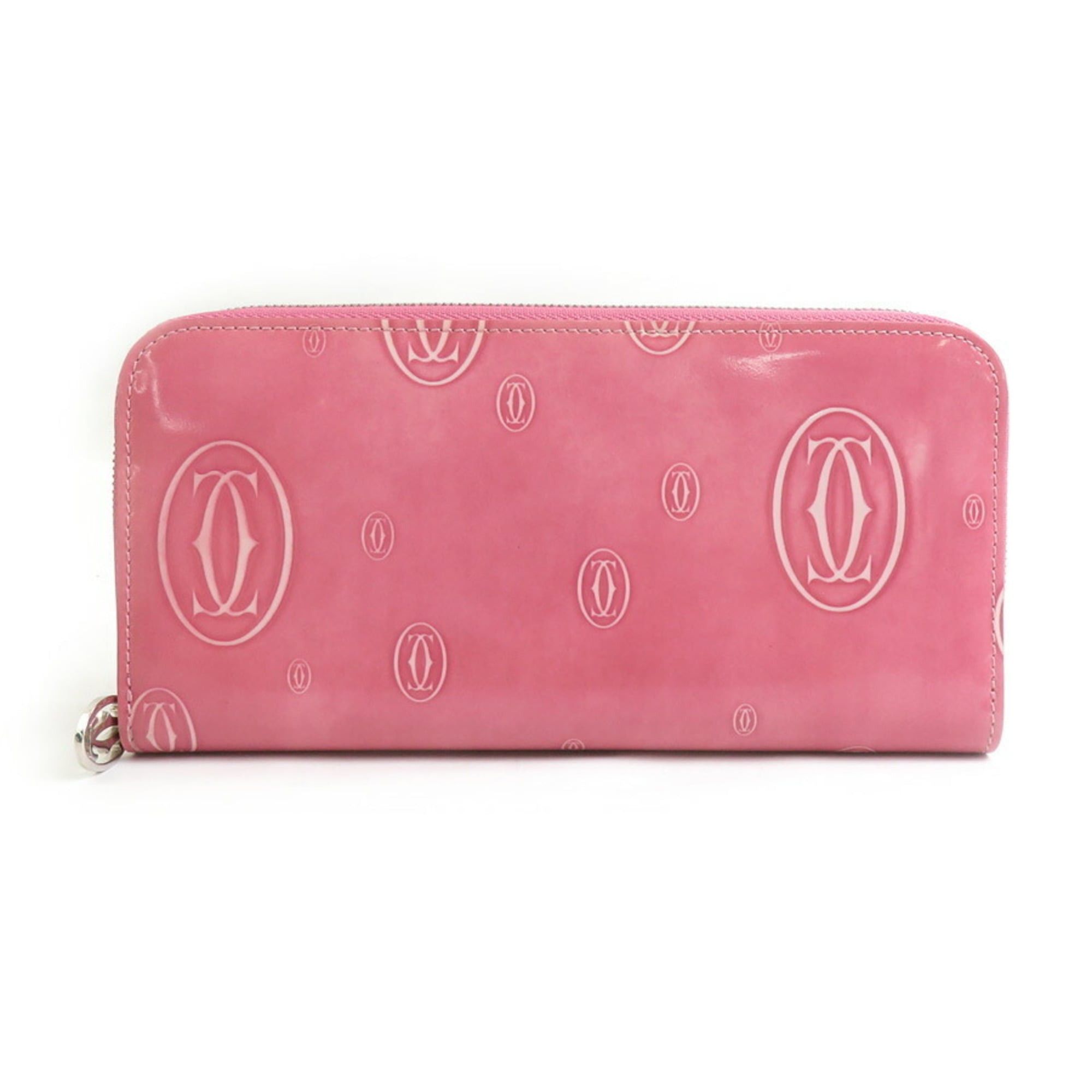 Cartier Cartier Happy Birthday round long wallet in pink leather for women (h31906g) Size ONE SIZE - 1 Thumbnail