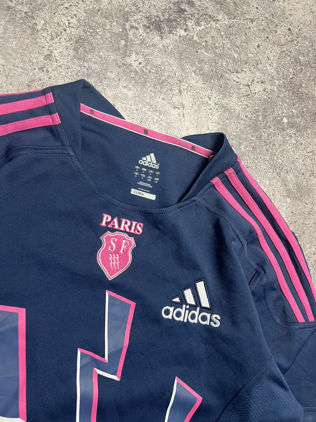Adidas Stade Francais Paris Rugby Jersey Size US L / EU 52-54 / 3 - 3 Thumbnail